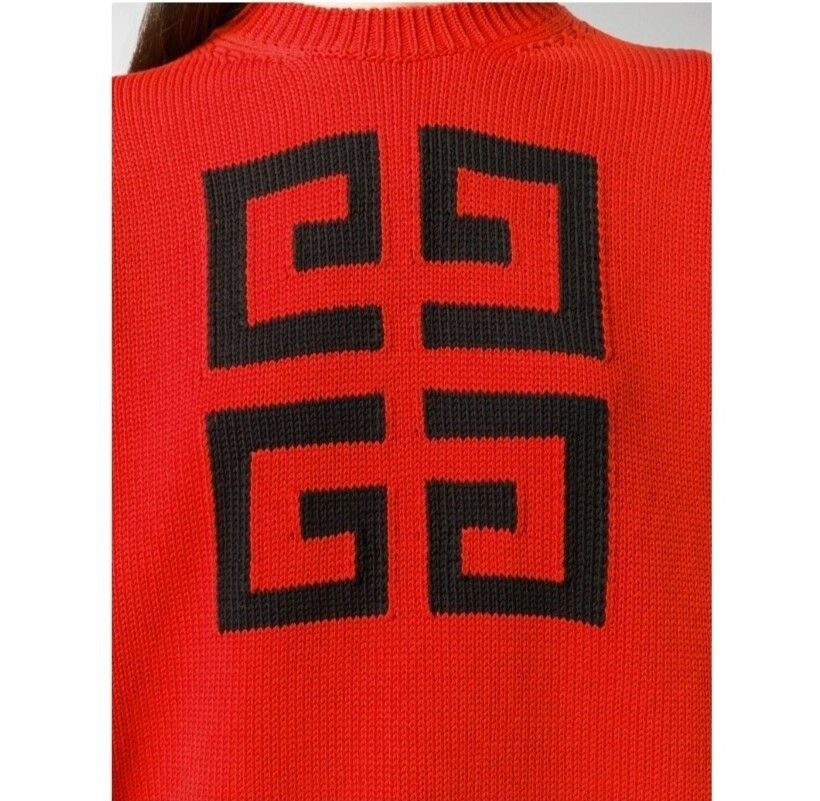 Givenchy Oversized 4G logo Sweater in Red & size M NWOT MSRP $1190 Size M / US 6-8 / IT 42-44 - 5 Thumbnail
