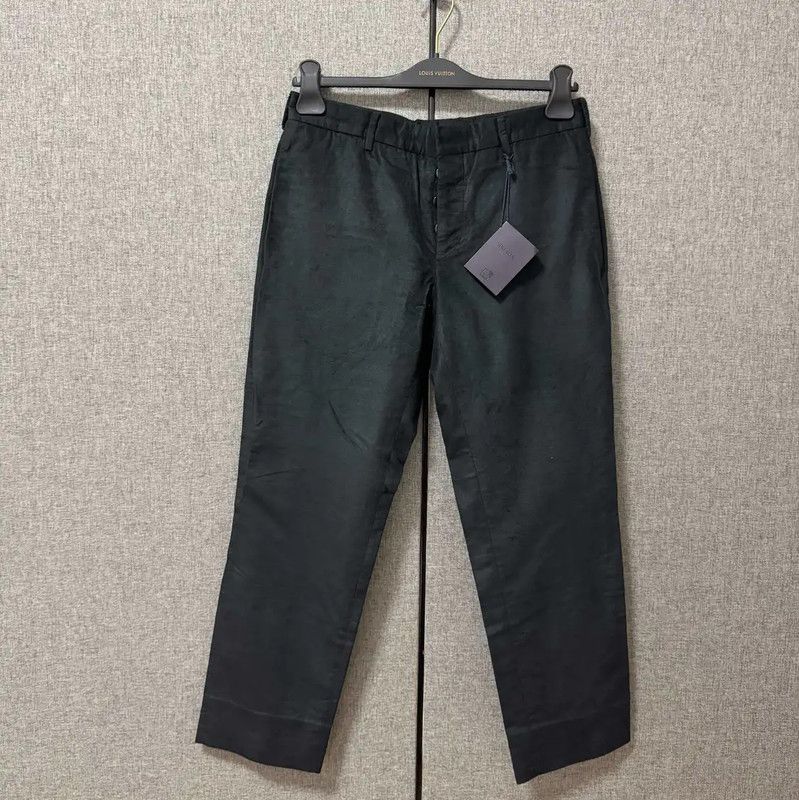 Prada Prada Black Cotton Embroidered Logo Casual Pants Size US 28 / EU 44 - 1 Thumbnail