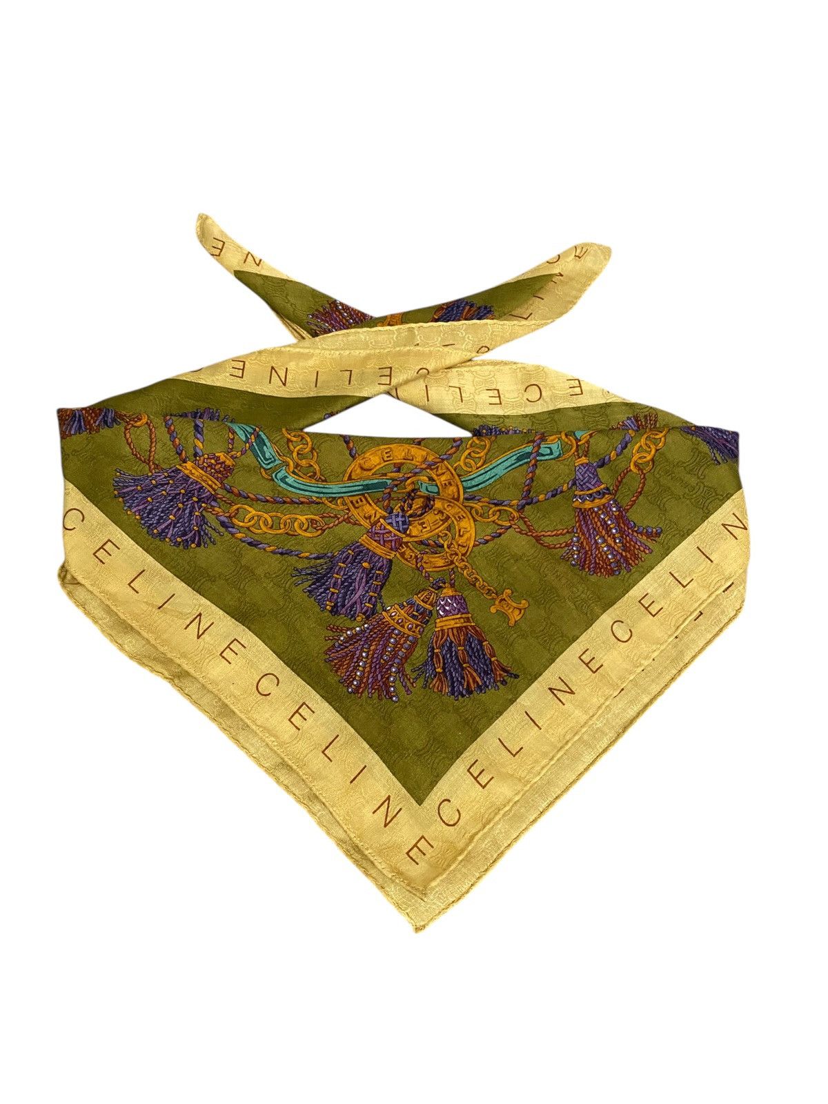 Celine × Vintage Vintage celine handkerchief/headband/bandana Size ONE SIZE - 3 Thumbnail