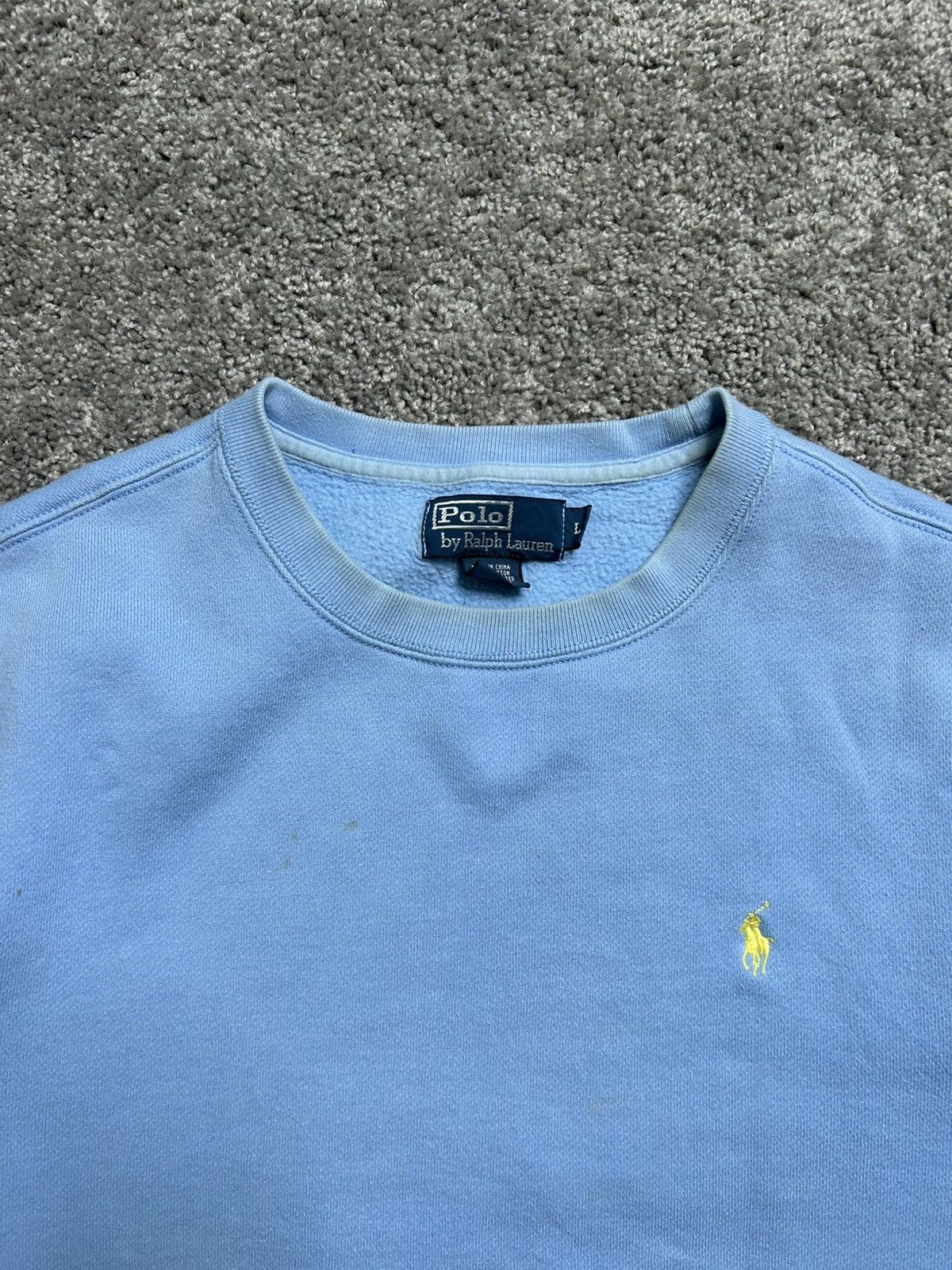 Polo Ralph Lauren Vintage 90s Polo Ralph Lauren Blank Crewneck Sweatshirt Size US L / EU 52-54 / 3 - 2 Thumbnail