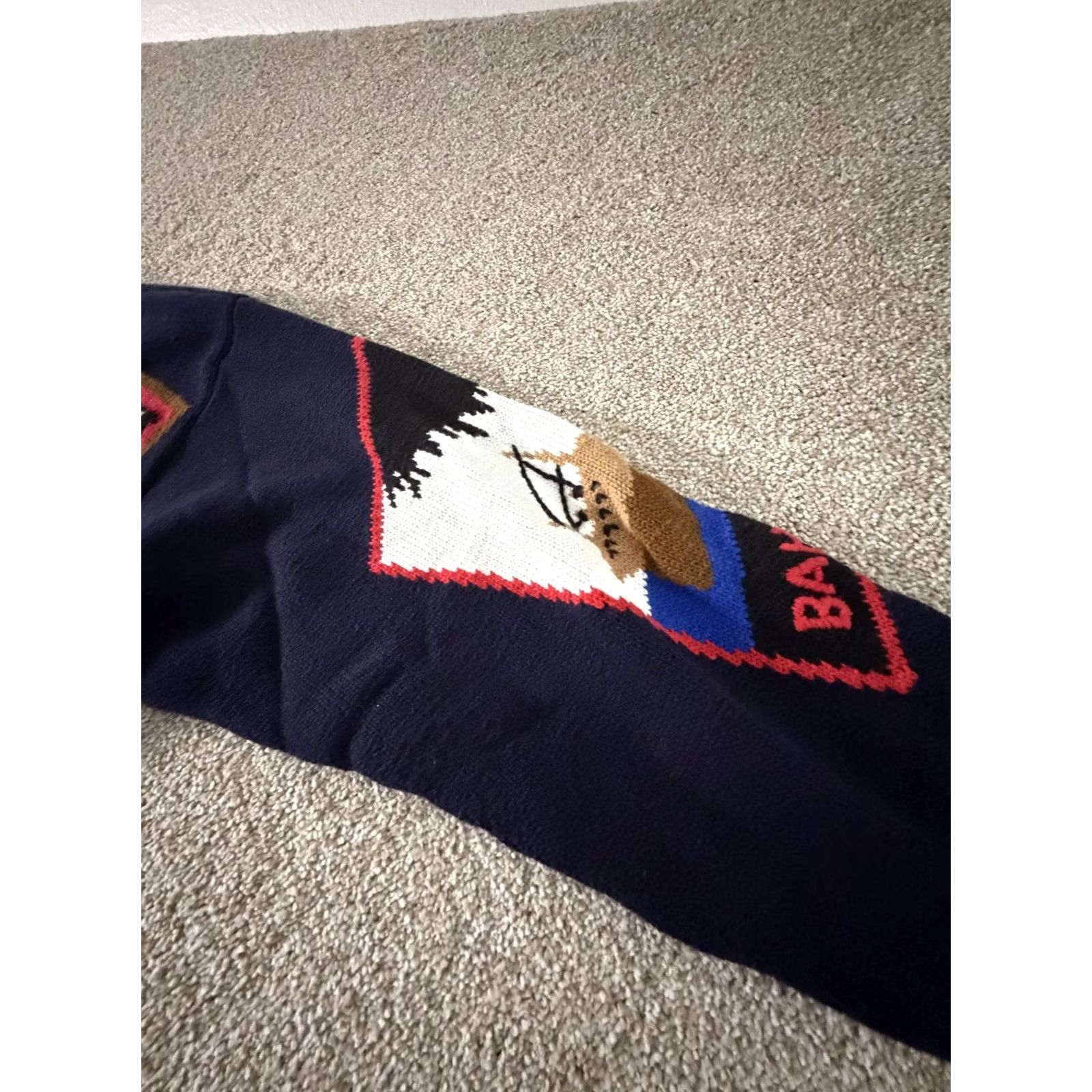 Nautica VINTAGE JH Collectibles Sweater Cardigan Womens Large Navy Cruise Nautical 80s Size L / US 10 / IT 46 - 4 Thumbnail
