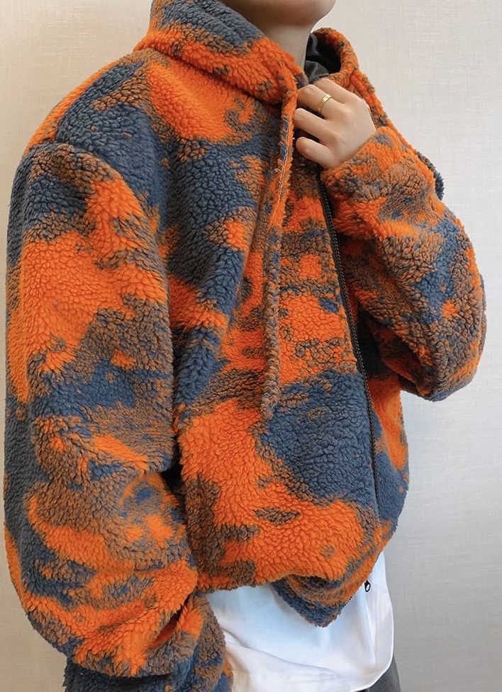 Japanese Brand × Vintage Premium retro fluffy fleece camouflage zip hoodie jacket Size US M / EU 48-50 / 2 - 4 Thumbnail