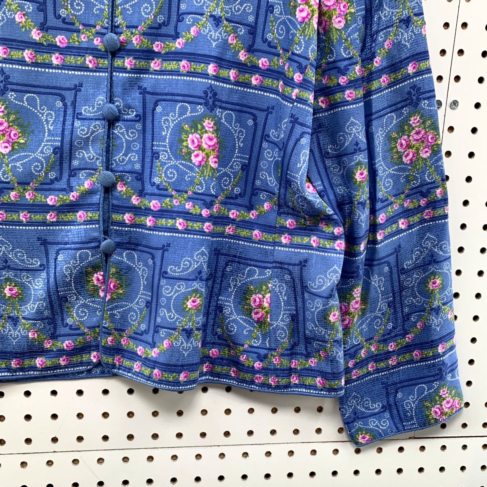 Adrianna Papell Adrianna Papell 100% Silk Floral Jacket Womens Size 16 Blue Flower Silk Floral Jacket Womens 16 Blue Papell Adrianna Silk Floral Jacket Blue Flowers Size XXL / US 16-18 / IT 52-54 - 6 Thumbnail