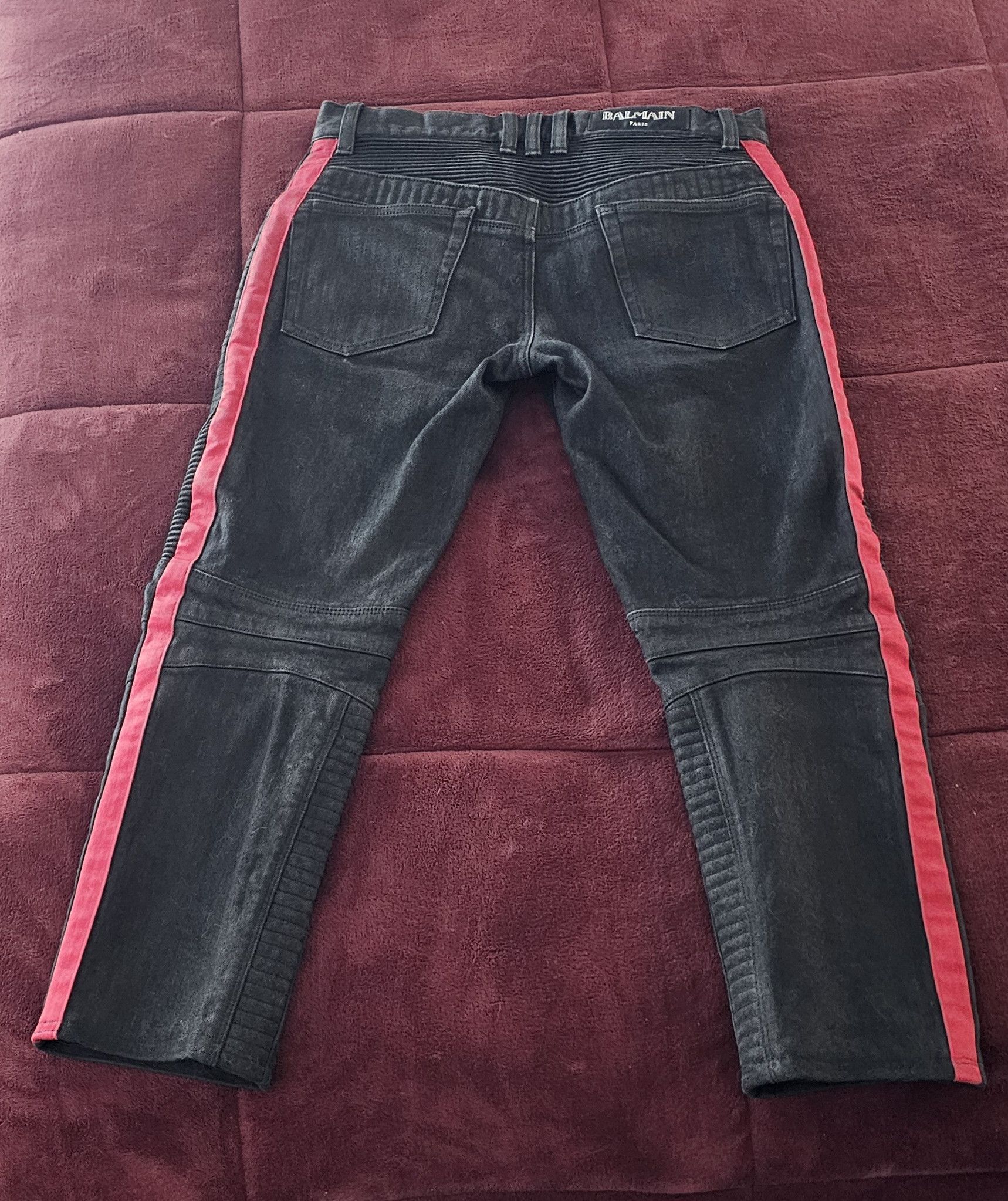 Balmain Balmain Jeans With Red Stripe Size US 30 / EU 46 - 2 Thumbnail