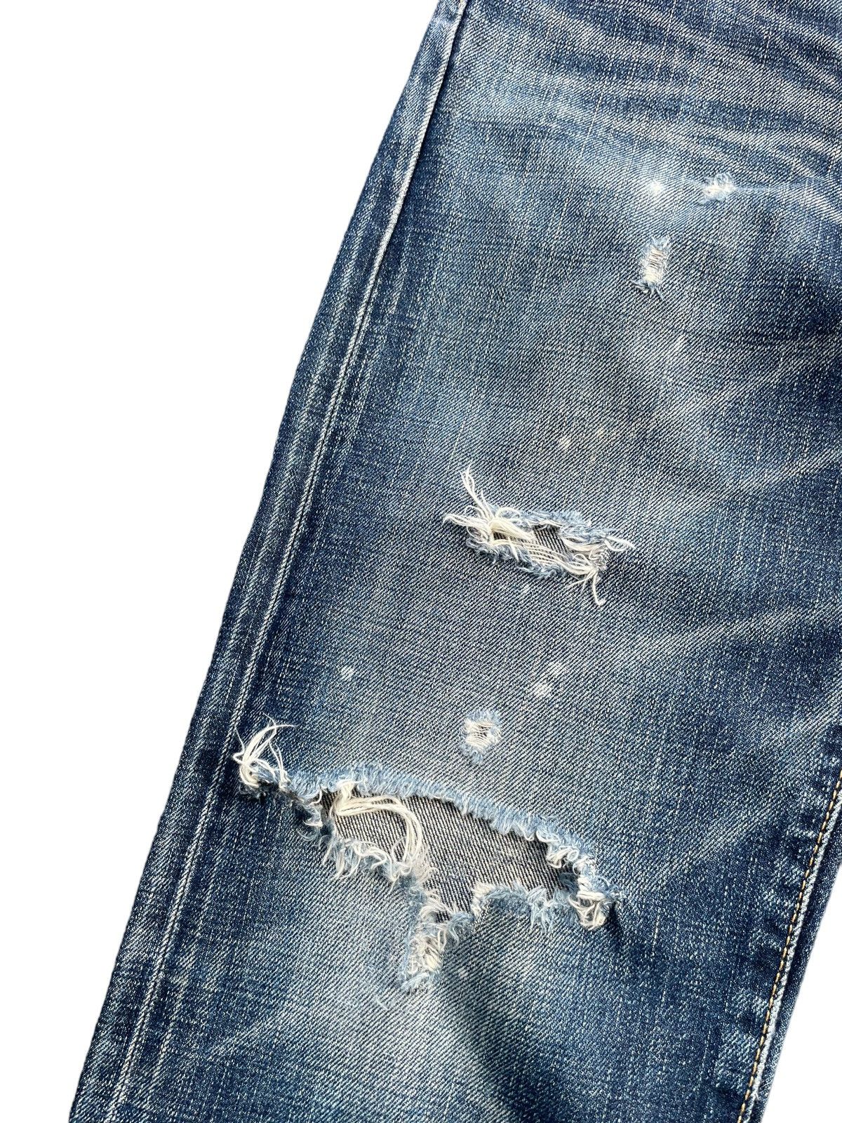 Edwin Vintage Edwin 505ZX Selvedge Distresed Denim Size US 31 - 6 Thumbnail