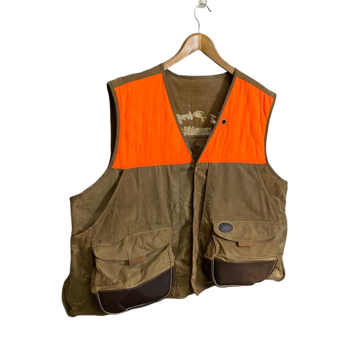 Hunter Cabelas Big Plugger Tin Cloth Seabass Hunting vest Size US XXL / EU 58 / 5 - 2 Thumbnail