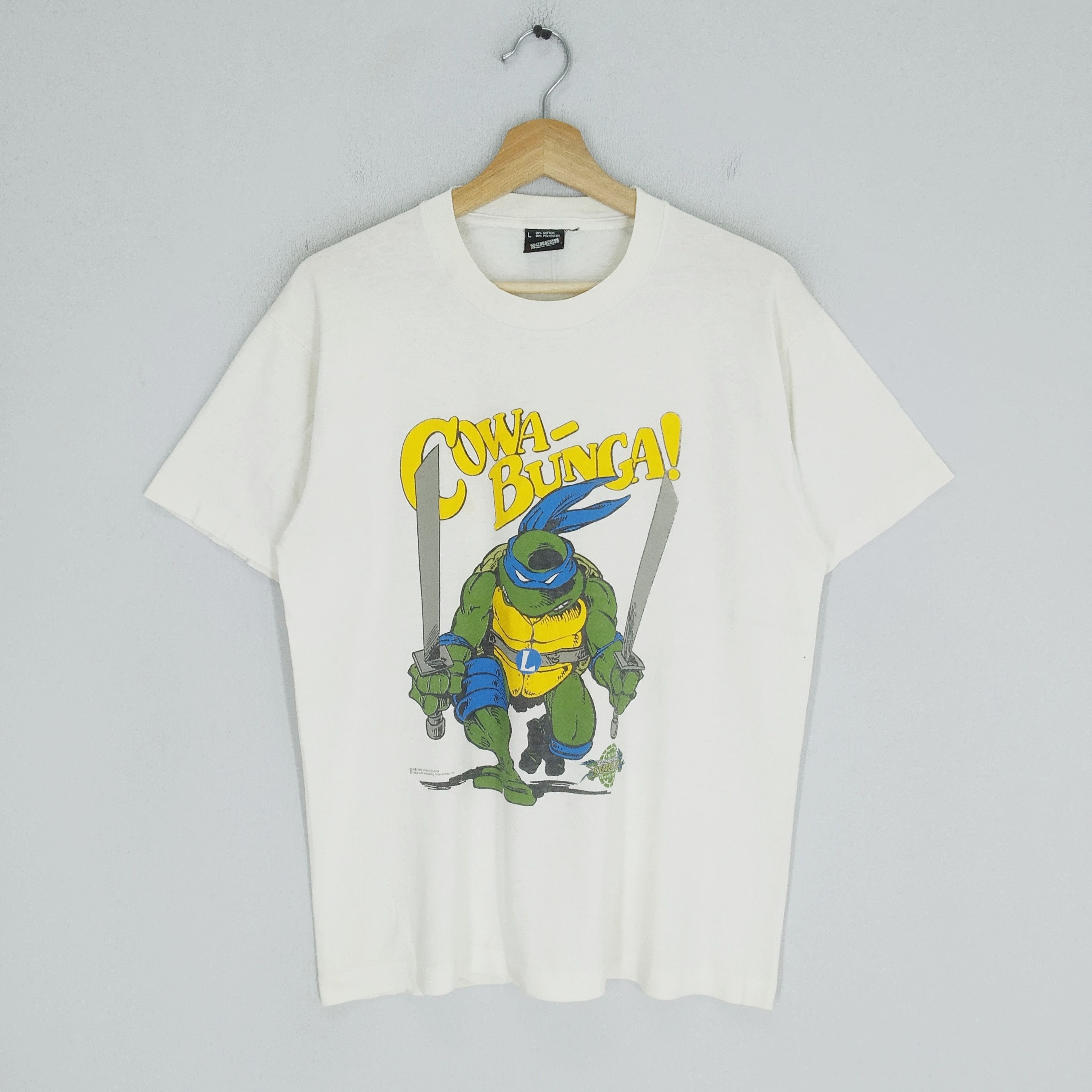 Cartoon Network Vintage 1989 Teenage Mutant Ninja Turtles Animated Movie Size US L / EU 52-54 / 3 - 1 Thumbnail