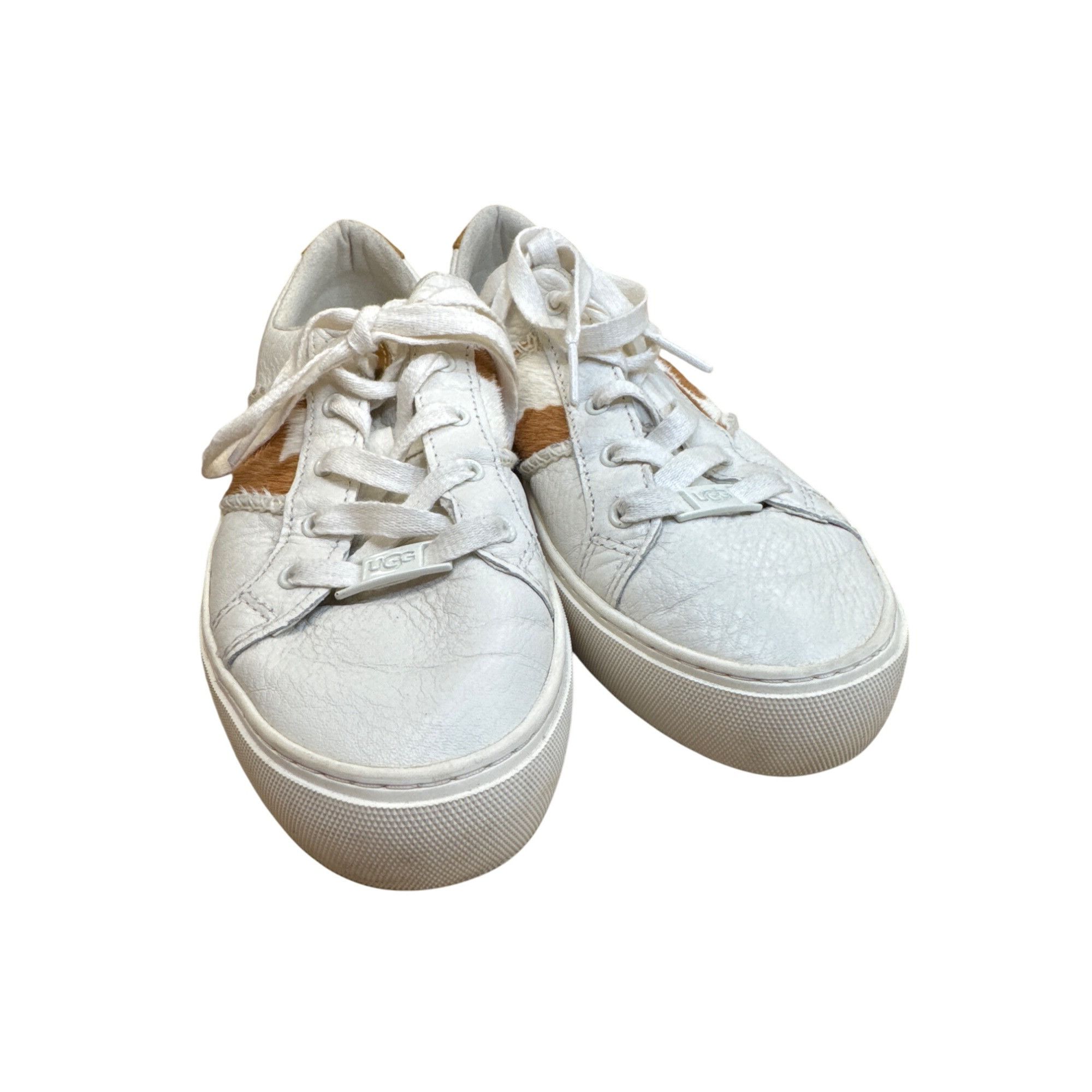 Ugg Ugg Womens White Brown Leopard Print Sneakers shoes Size 6 S Size US 6 / IT 36 - 7 Thumbnail