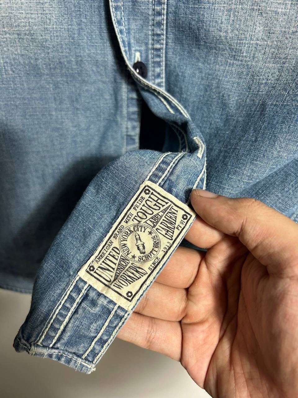 Schott Vintage Schott New York Denim Shirt Size US S / EU 44-46 / 1 - 13 Thumbnail