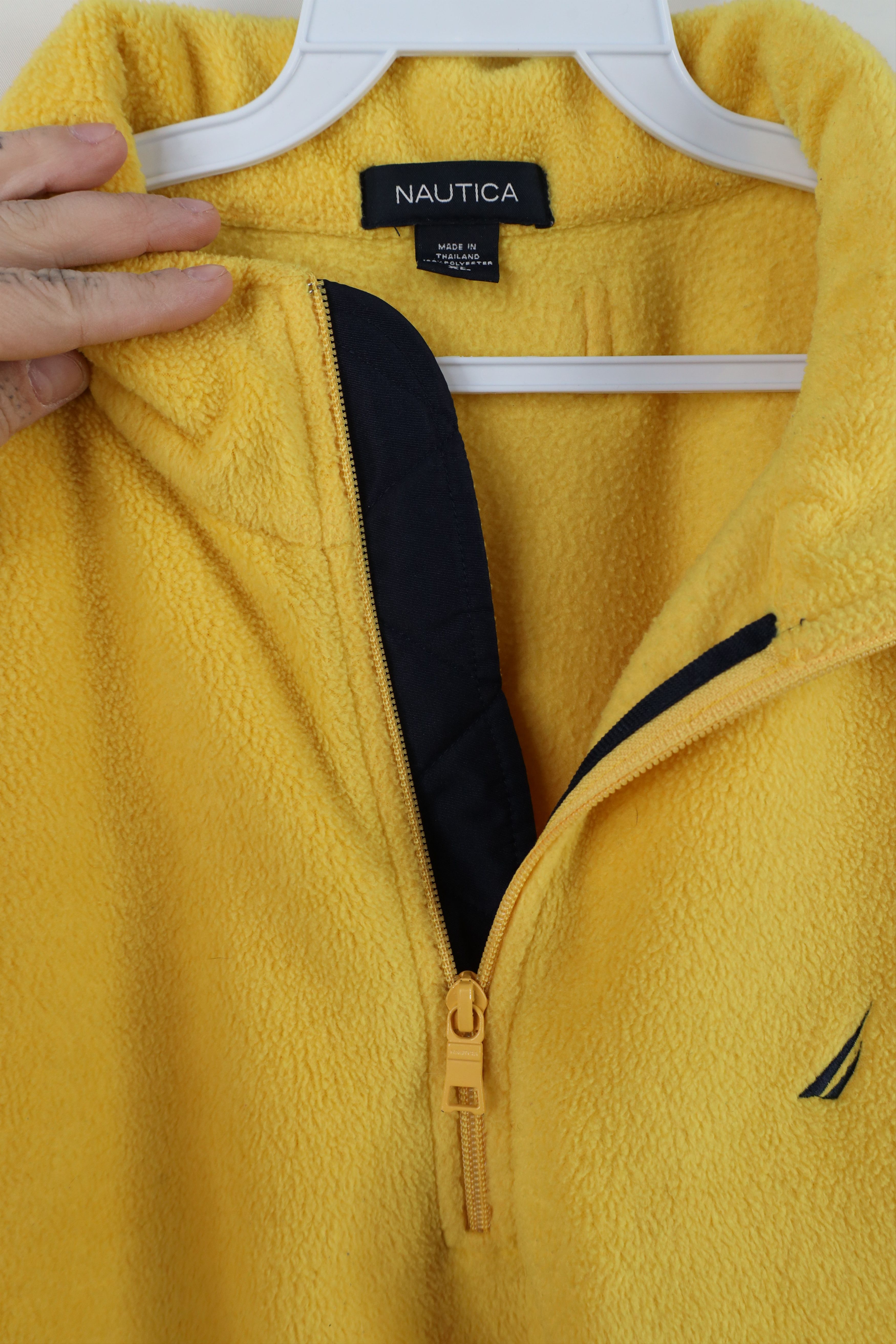 Nautica × Vintage Vintage 90s Nautica Sailboat Zip Fleece Pullover Sweater Size US XL / EU 56 / 4 - 6 Thumbnail