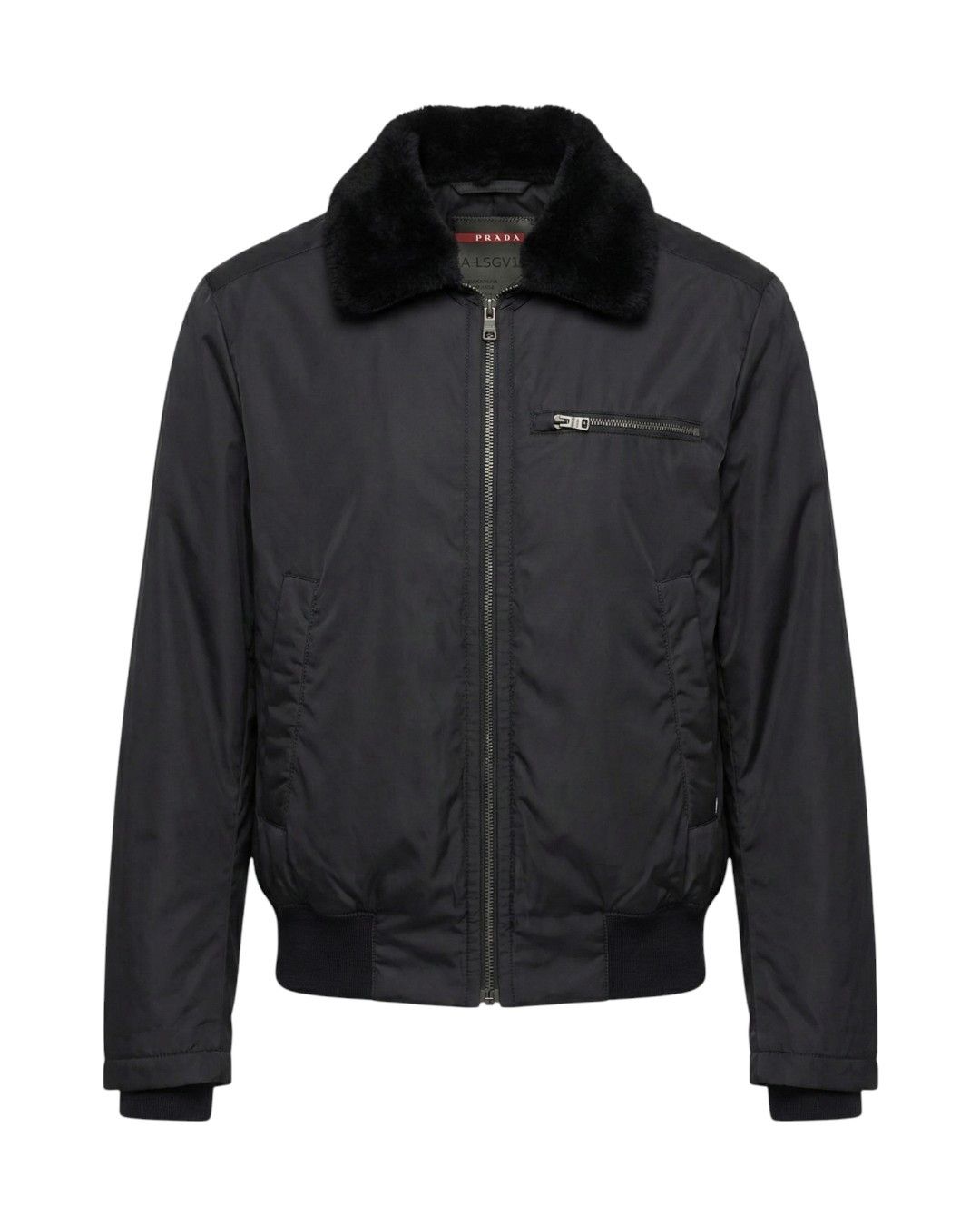 Prada GORE TEX SHEARLING COLLAR BOMBER JACKET Size US L / EU 52-54 / 3 - 1 Thumbnail