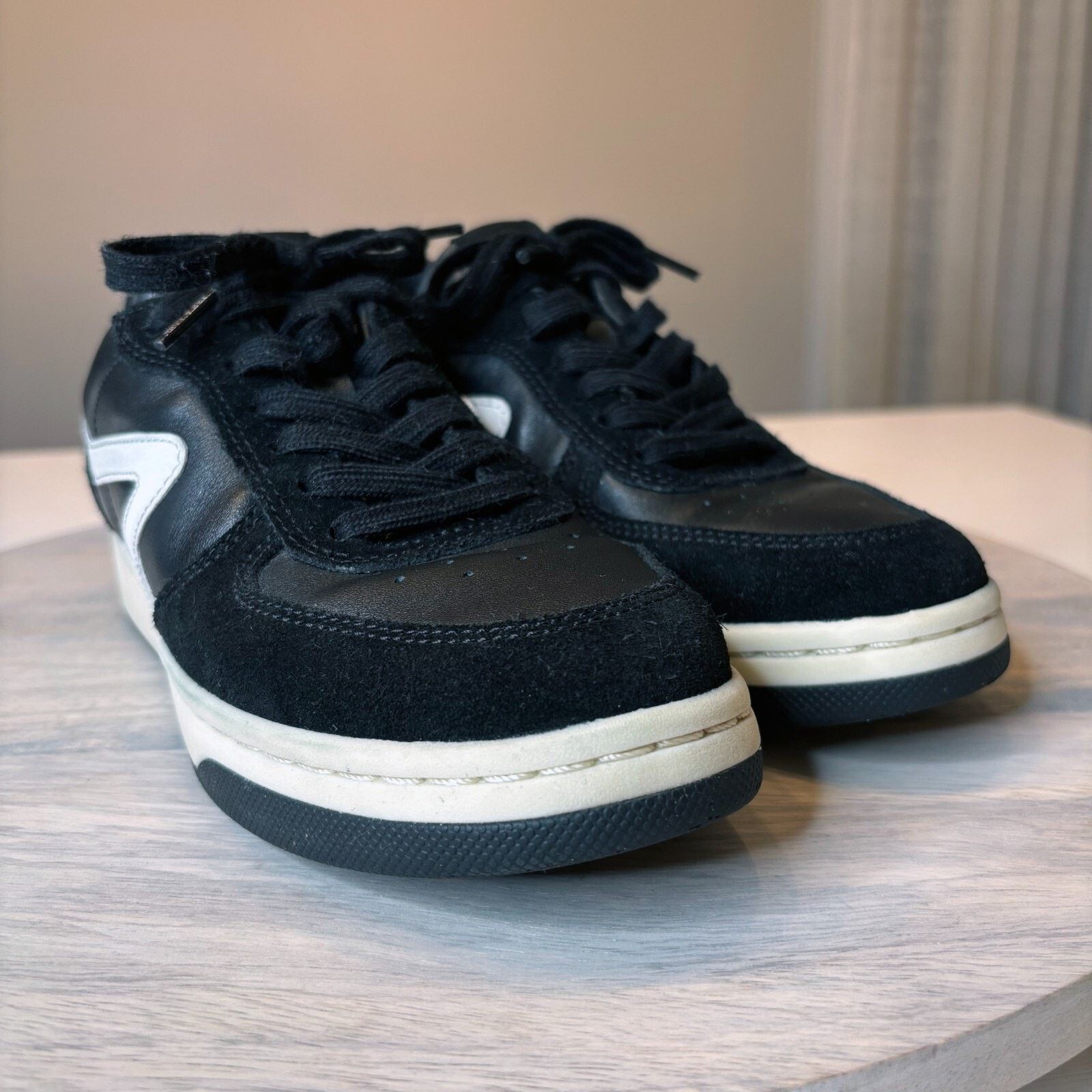Rag & Bone Rag & Bone Retro Court Black White Sneakers EU Sz 37 US Sz 7 Size US 7 / IT 37 - 9 Thumbnail