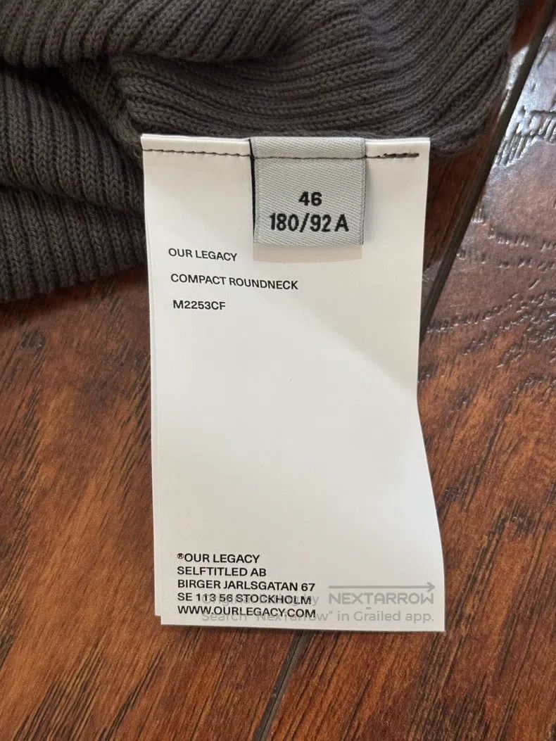 Our Legacy Our Legacy Gray round neck knit sweater Size L / US 10 / IT 46 - 4 Thumbnail