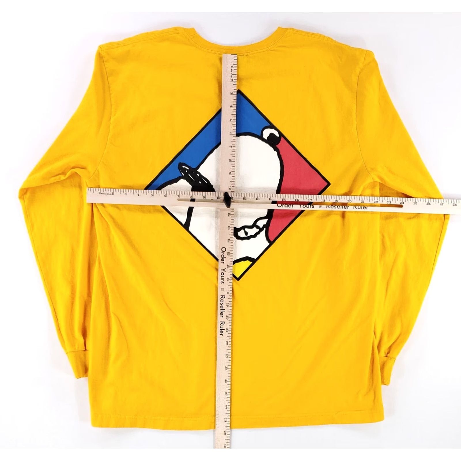 Vintage Dumbgood Snoopy Peanuts Long Sleeve T-Shirt Yellow Mens XL Joe Cool Size US XL / EU 56 / 4 - 7 Thumbnail