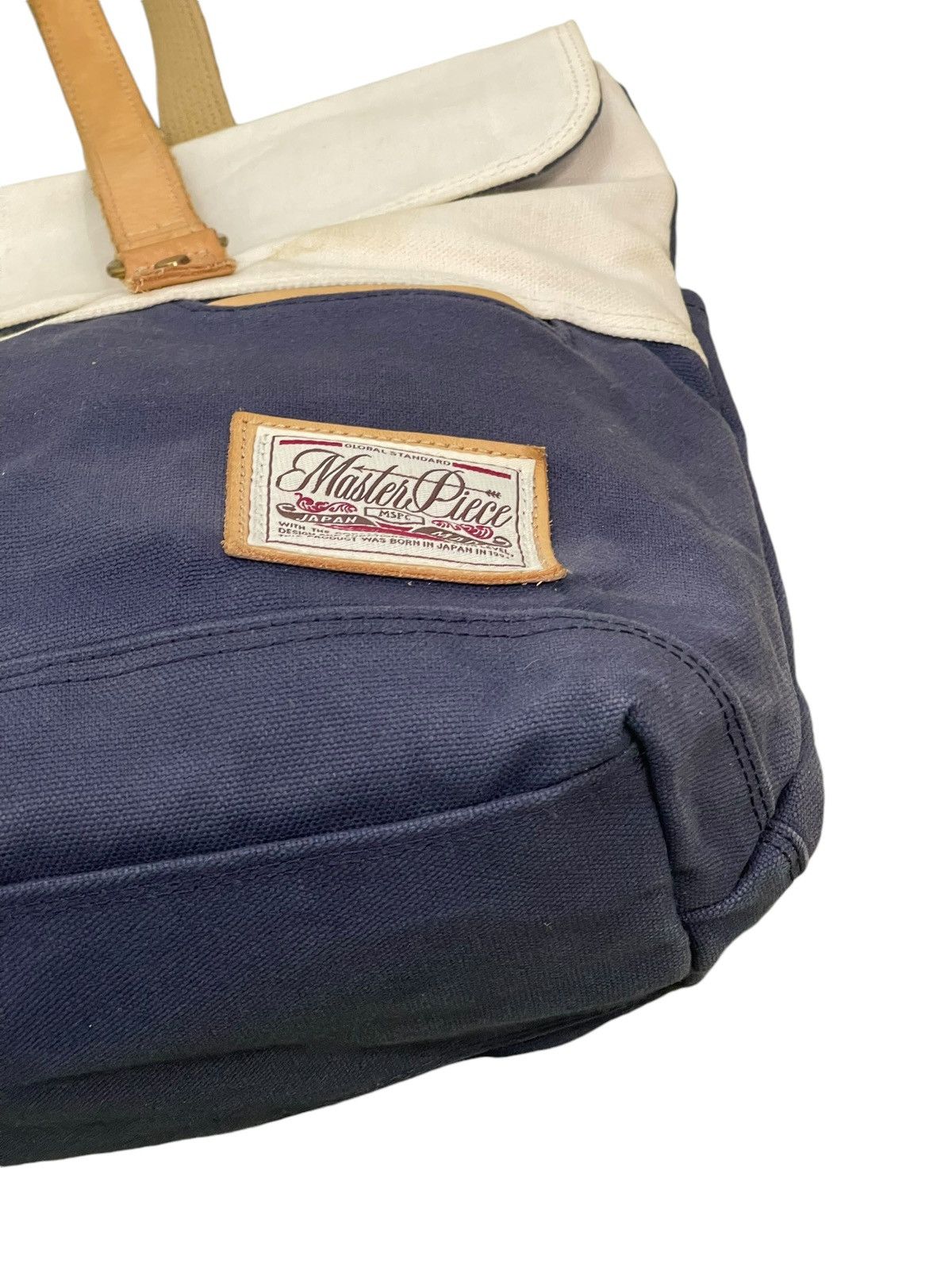 MasterPiece Cotton Canvas Leather Masterpiece Japan Tote Bag 9🟩 Size ONE SIZE - 9 Thumbnail