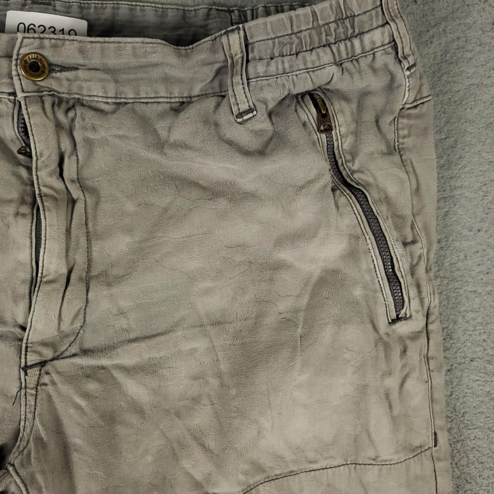 Polo Ralph Lauren VINTAGE Ralph Lauren Jogger Pants Mens 40x32 Gray Cotton Casual Travel Slim Fit Size US 40 / EU 56 - 3 Thumbnail