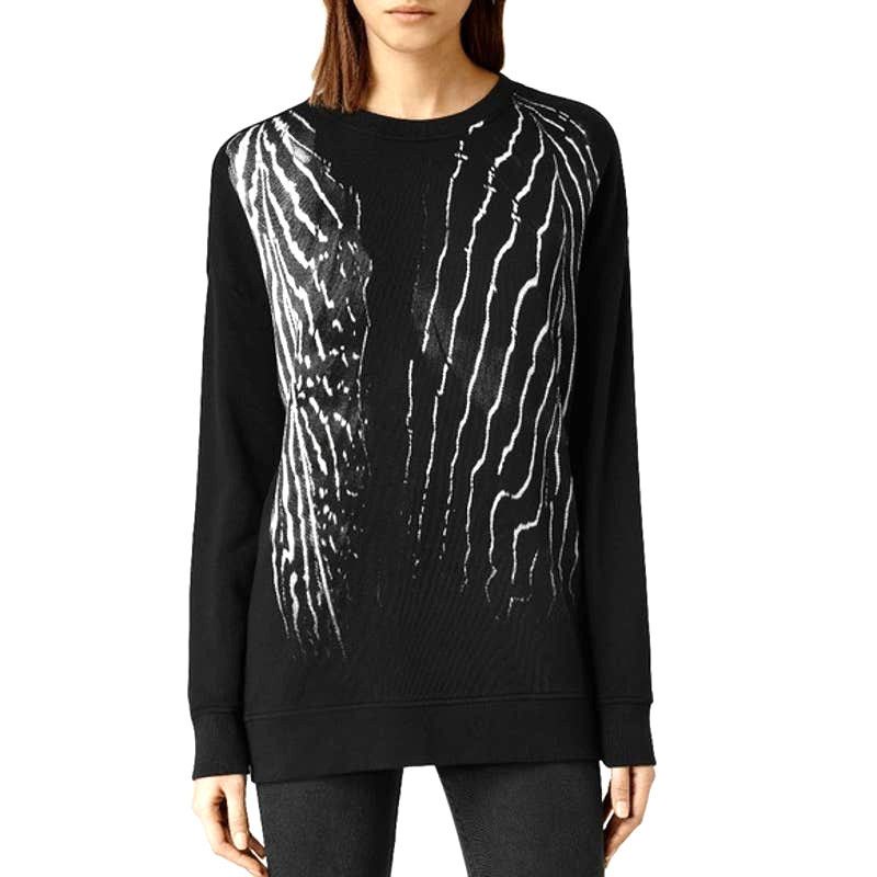 Allsaints AllSaints Piuma Black Sweatshirt, Opium Diesel Style Size S / US 4 / IT 40 - 9 Thumbnail