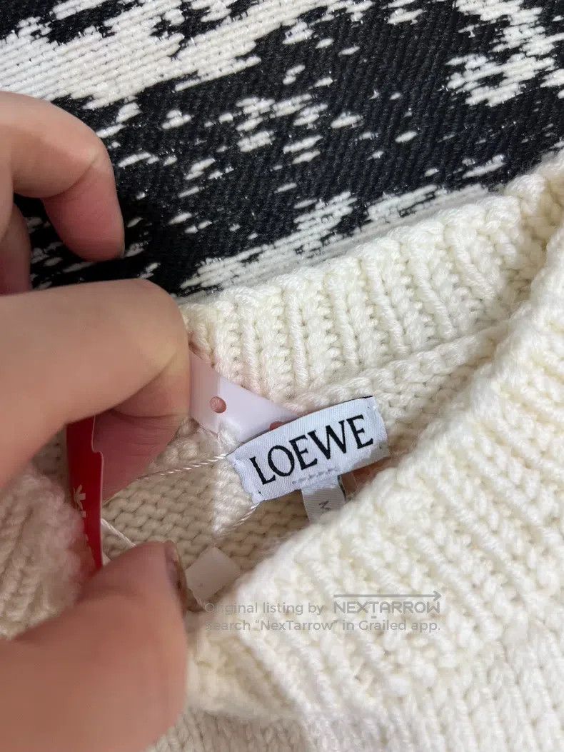 Loewe Loewe Dog Pattern Wool Knit Sweater Size S / US 4 / IT 40 - 2 Thumbnail