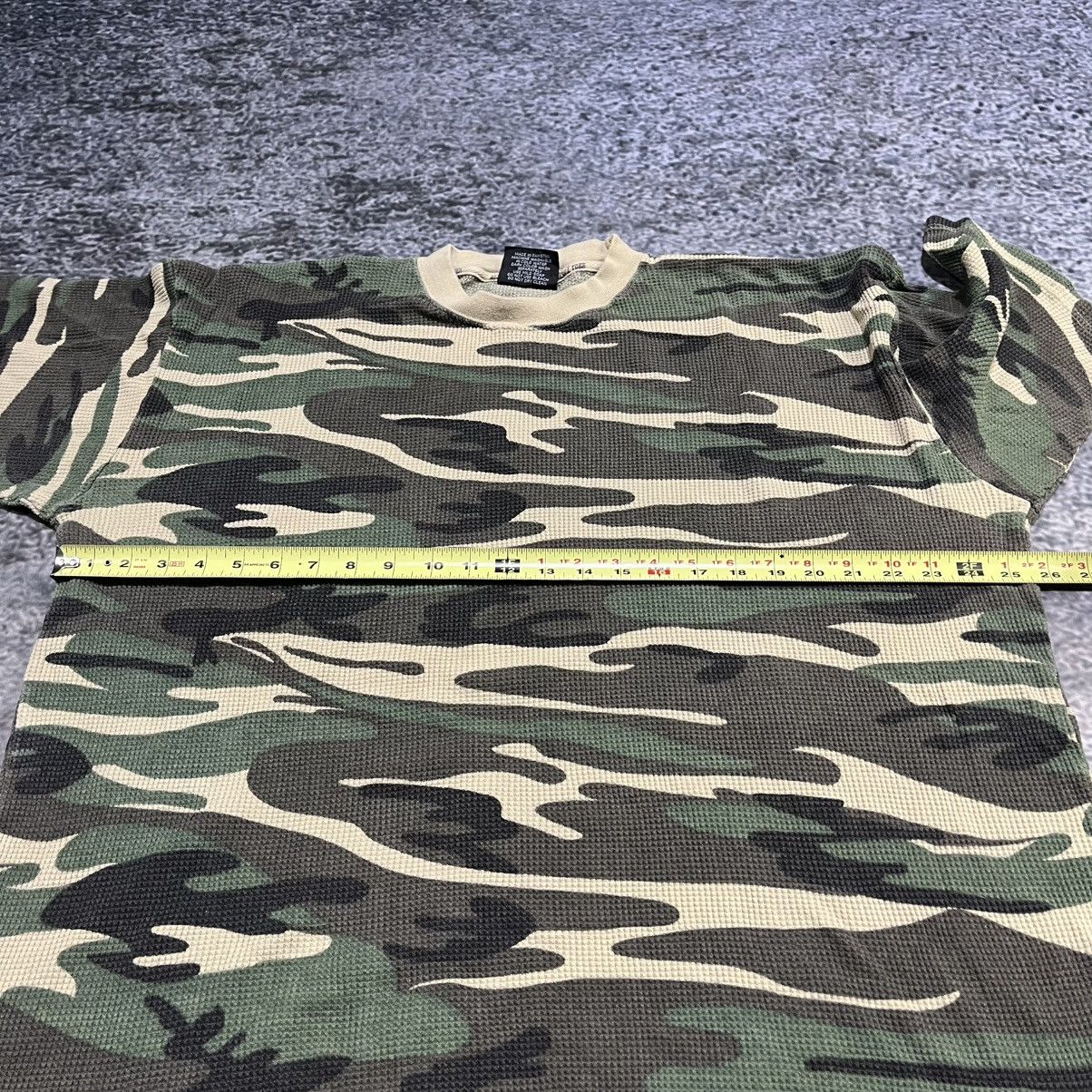 Vintage Vintage Y2K 2000s Camo Thermal Grunge Skater T Shirt XL Size US XL / EU 56 / 4 - 7 Thumbnail
