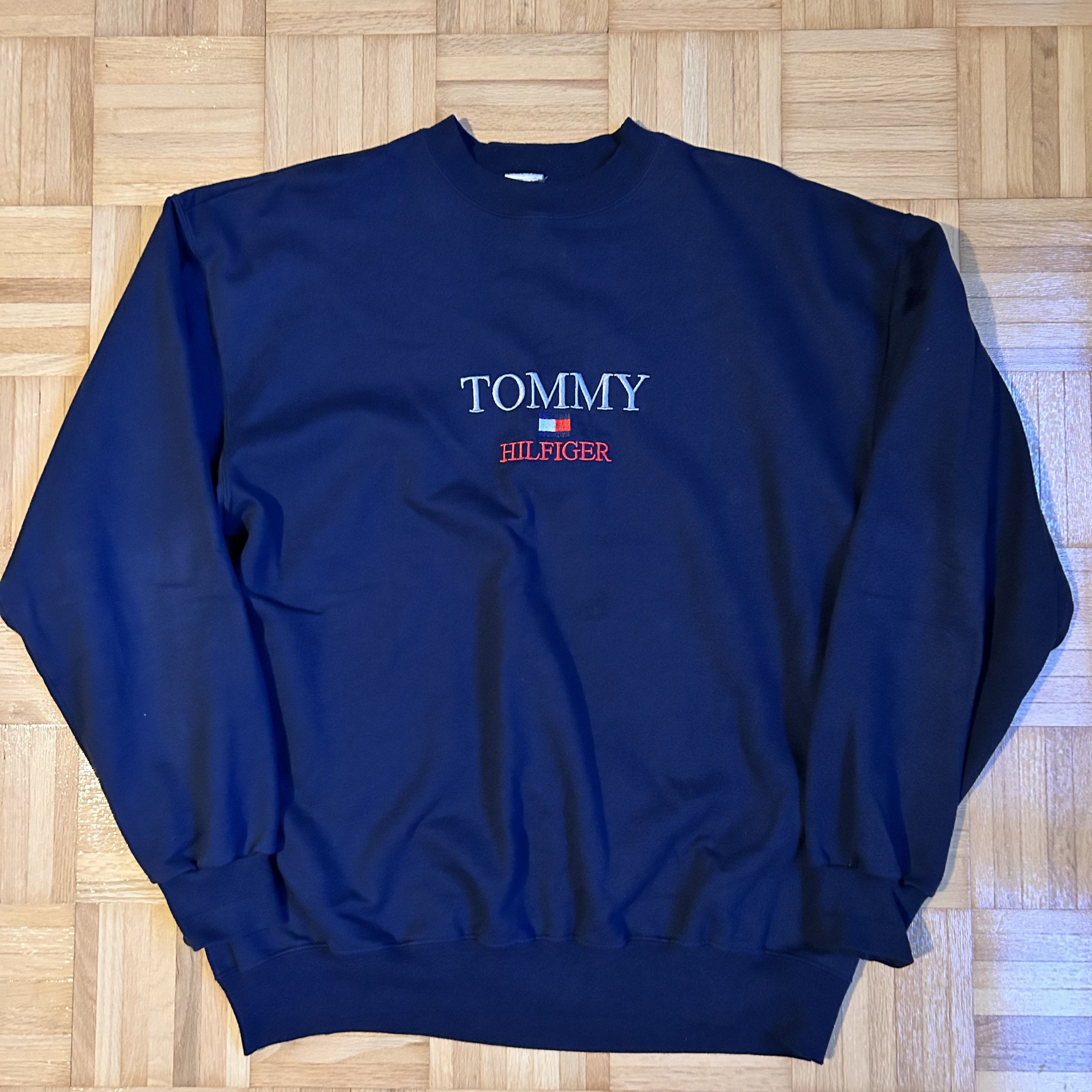 Tommy Hilfiger Tommy Hilfiger Vintage Crewneck Sweater Navy XL Size US XL / EU 56 / 4 - 1 Thumbnail