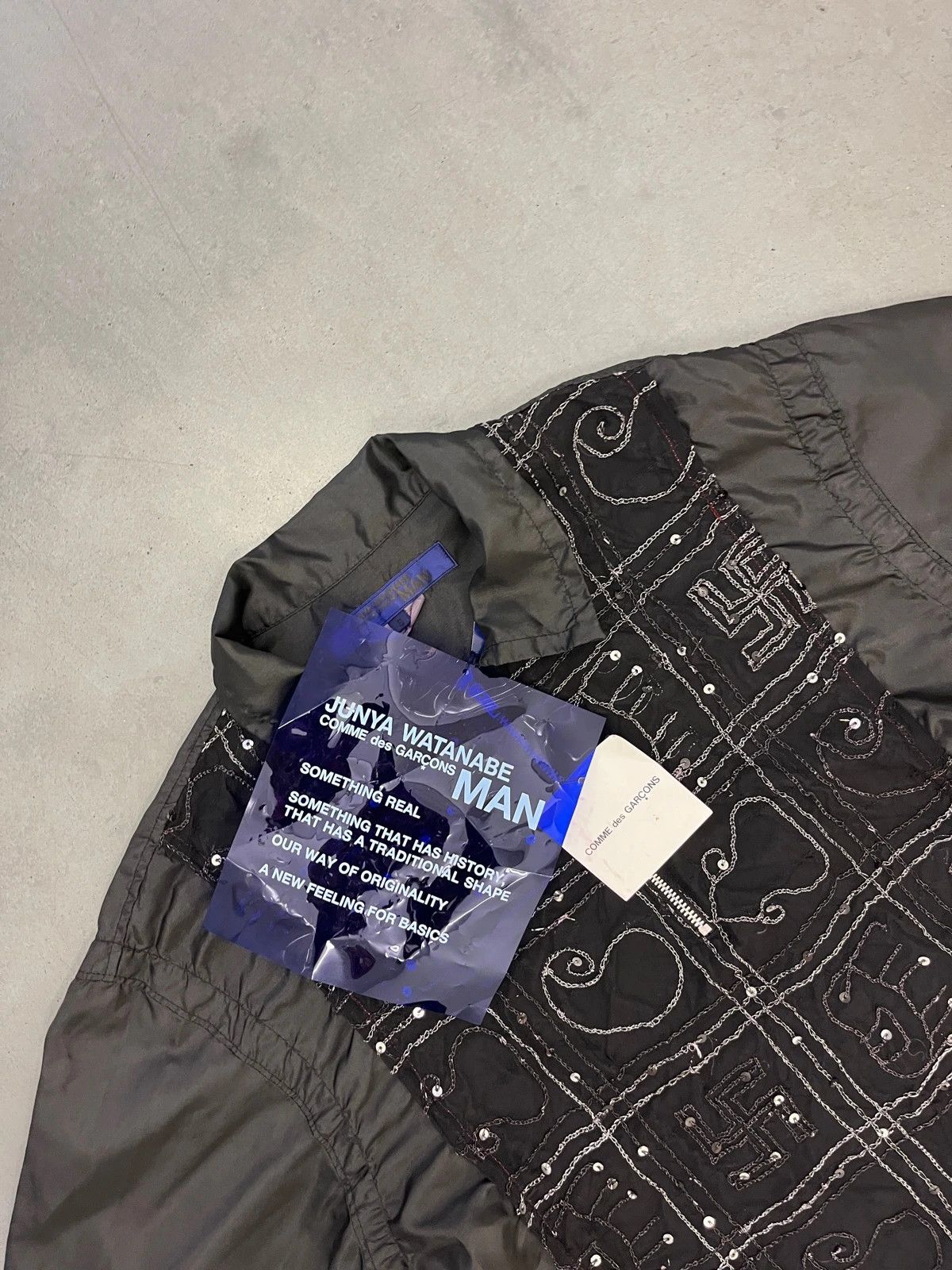 Junya Watanabe A/W 2004 Junya Watanabe Zipped Sequin Shirt Size US S / EU 44-46 / 1 - 2 Thumbnail