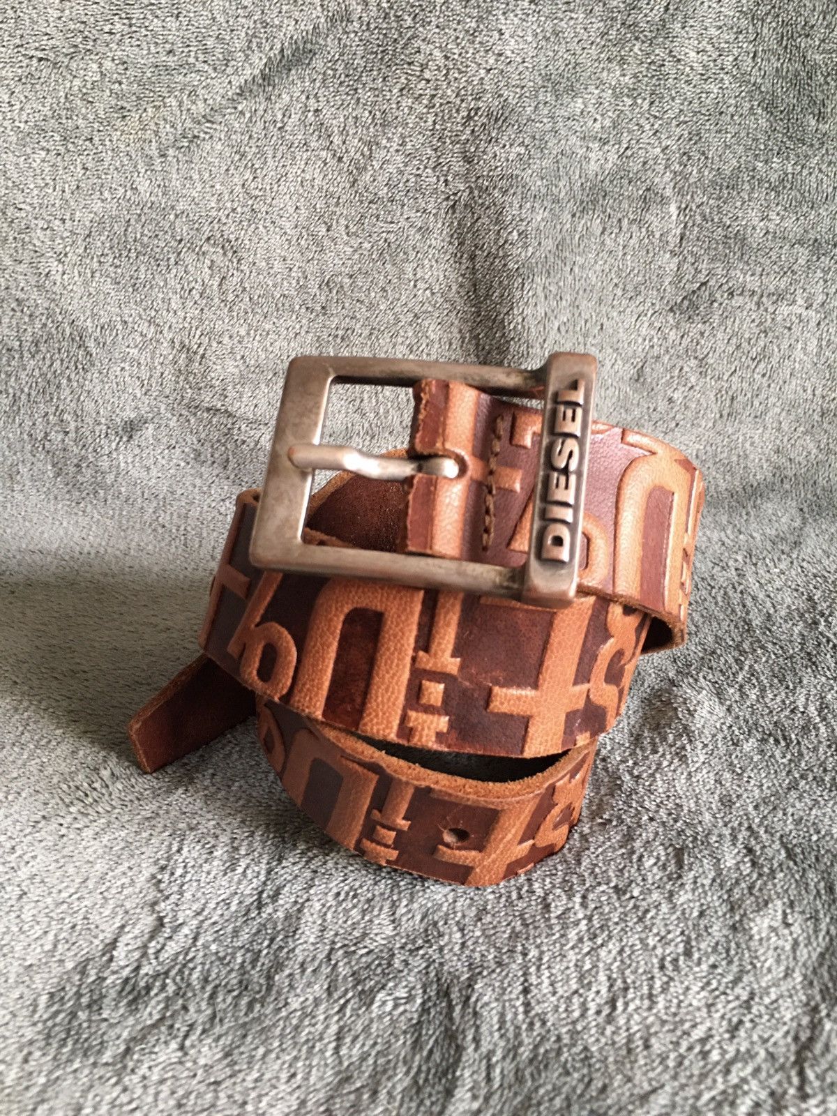 Diesel × Japanese Brand DIESEL Designer Leather Italy Belt Size 85 cm 34 in Size 28 - 1 Thumbnail