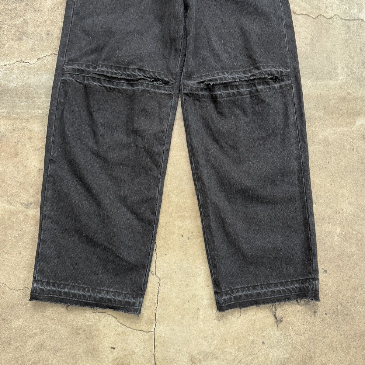 Weekday Weekday Astro Baggy Open Knee Jeans Opium Size 25" / US 0 / IT 36 - 3 Thumbnail