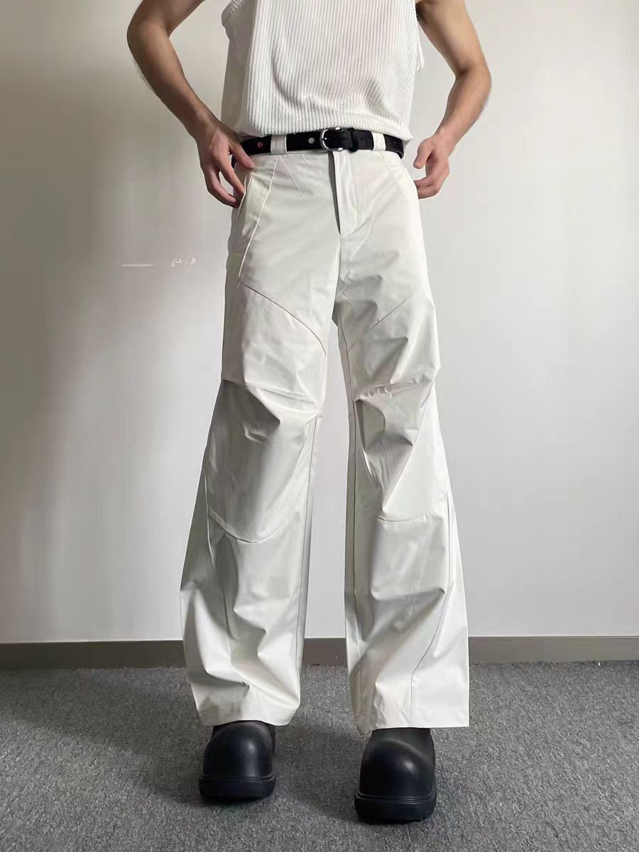 Japanese Brand × Vintage High Street Wide Leg Loose Thin Casual Pants Size US 34 / EU 50 - 2 Thumbnail