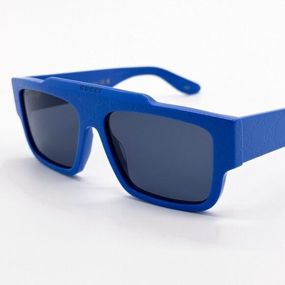 Gucci NEW GUCCI SUNGLASSES GG1460S 008 BLUE MEN EYEWEAR GUCCI Size ONE SIZE - 4 Thumbnail