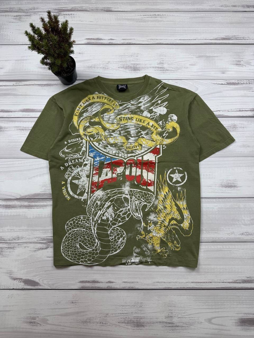 Tapout Affliction Vintage Y2K Tapout T shirt Size US XL / EU 56 / 4 - 1 Thumbnail