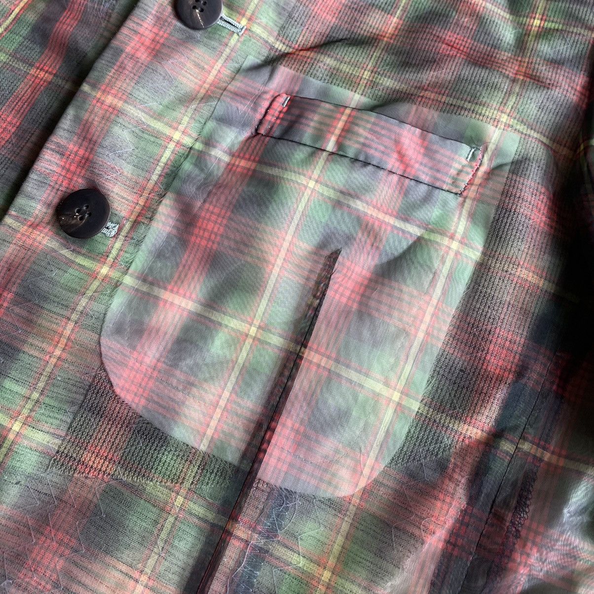 Issey Miyake Vintage SS96 Runway Translucent Tartan Plaid Jacket Size US M / EU 48-50 / 2 - 11 Thumbnail