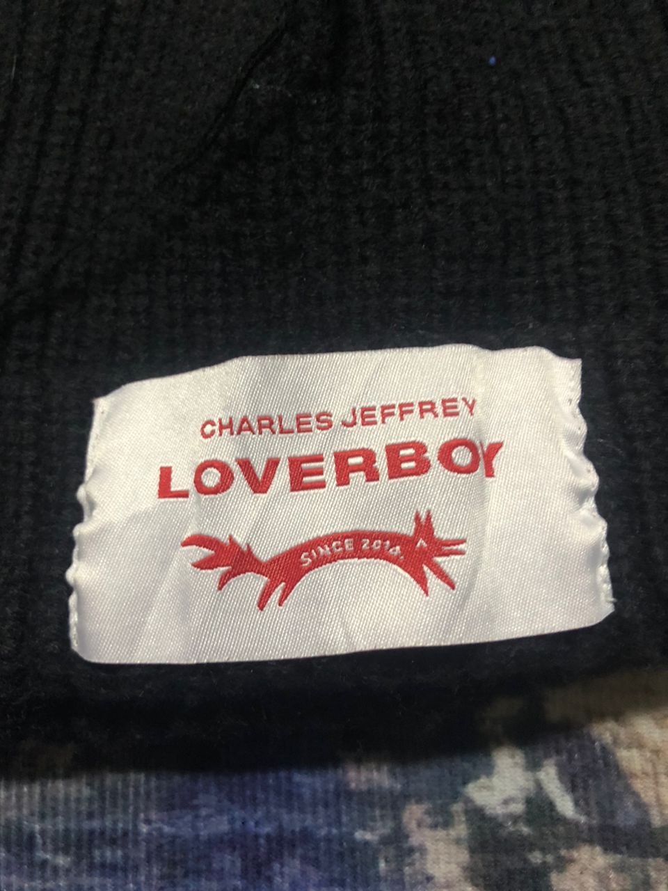 Charles Jeffrey LOVERBOY Charles Jeffrey Loverboy Chunky Rabbit Beanie Black Size ONE SIZE - 11 Thumbnail