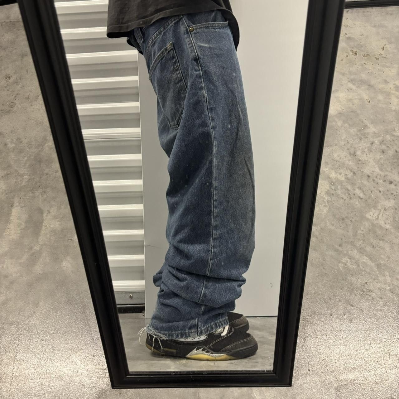 Carhartt × Vintage Crazy Vintage Y2K/2000s Baggy Dark Wash Carhartt Skater Denim Jeans! Size US 36 / EU 52 - 2 Thumbnail