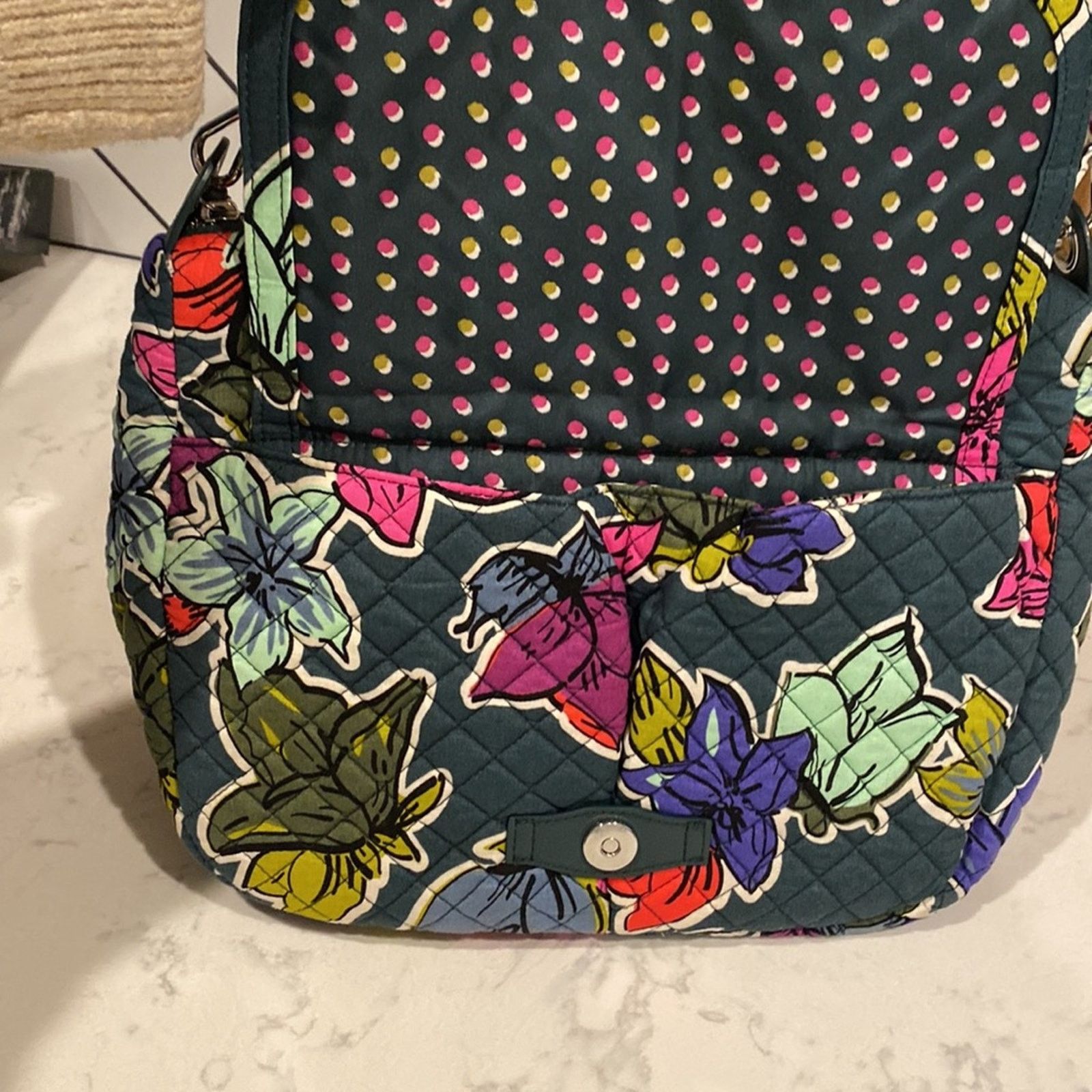 Vera Bradley Vera Bradley Carson Falling Flowers quilted crossbody bag Size ONE SIZE - 6 Thumbnail