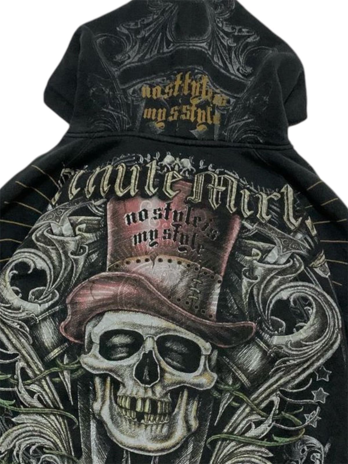 20471120 × Affliction × Beauty Beast Minute Mirth Skulls Grunge Affliction Style Size US M / EU 48-50 / 2 - 4 Thumbnail