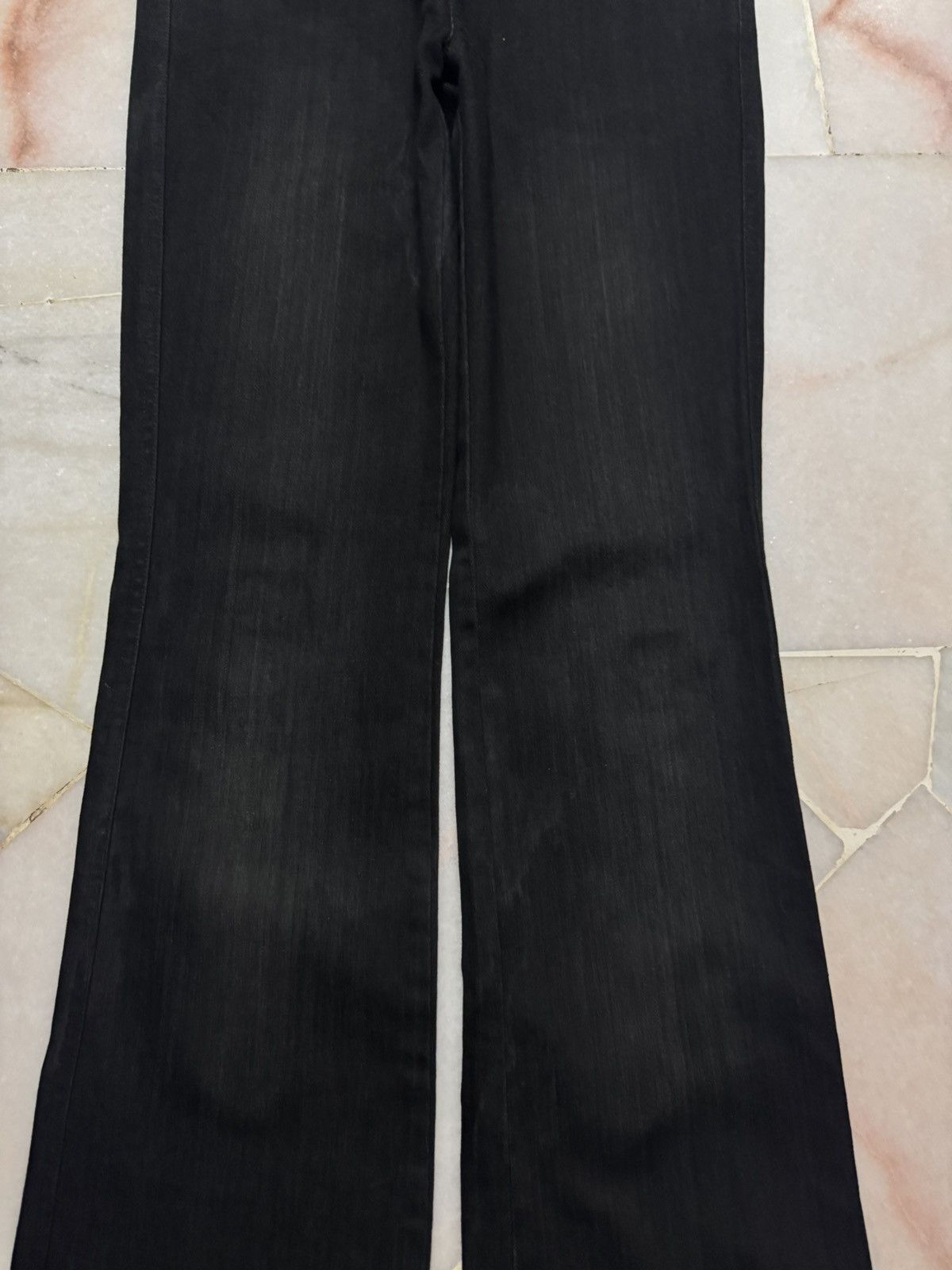 Tornado Mart SLIM FLARED 90's STYLE JAPANESE STONE WASHED SUPER BLACK Size US 28 / EU 44 - 5 Thumbnail