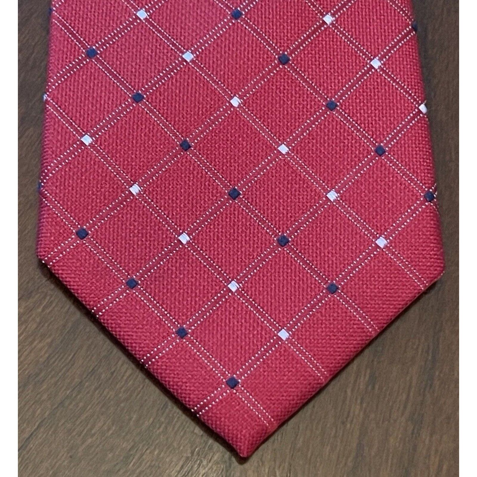 Nautica Nautica Red Blue 70% Silk 30% Polyester Made In China Size ONE SIZE - 1 Thumbnail