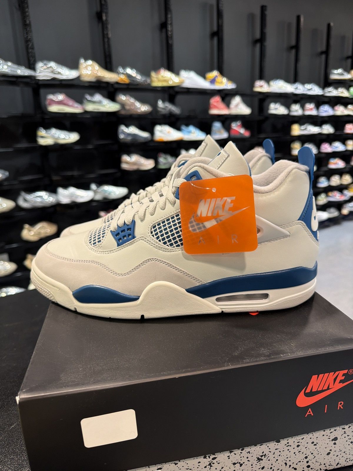 Jordan Brand Jordan 4 Military Blue Size-12 Brand New Quick Ship Size US 12 / EU 45 - 5 Thumbnail
