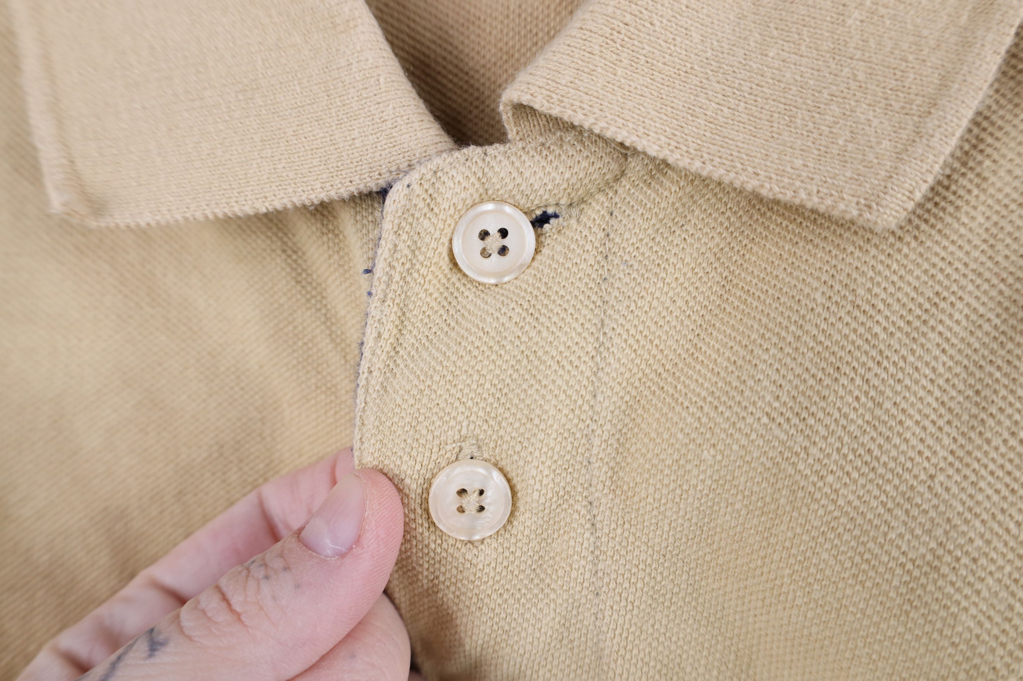 Vintage Vintage 90s Dame University Irish Collared Polo Shirt Gold Size US L / EU 52-54 / 3 - 6 Thumbnail