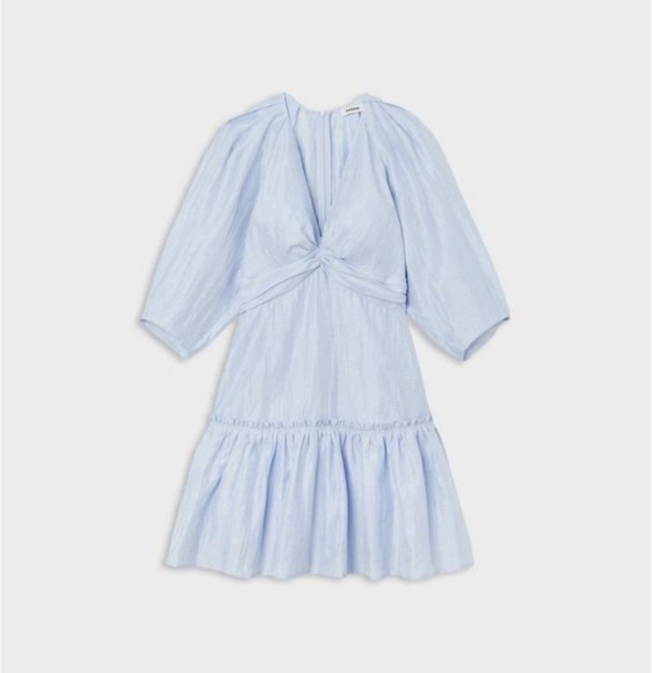 Sandro Sandro oldmoney style babydoll linen blend puff sleeve dress Size M / US 6-8 / IT 42-44 - 3 Thumbnail