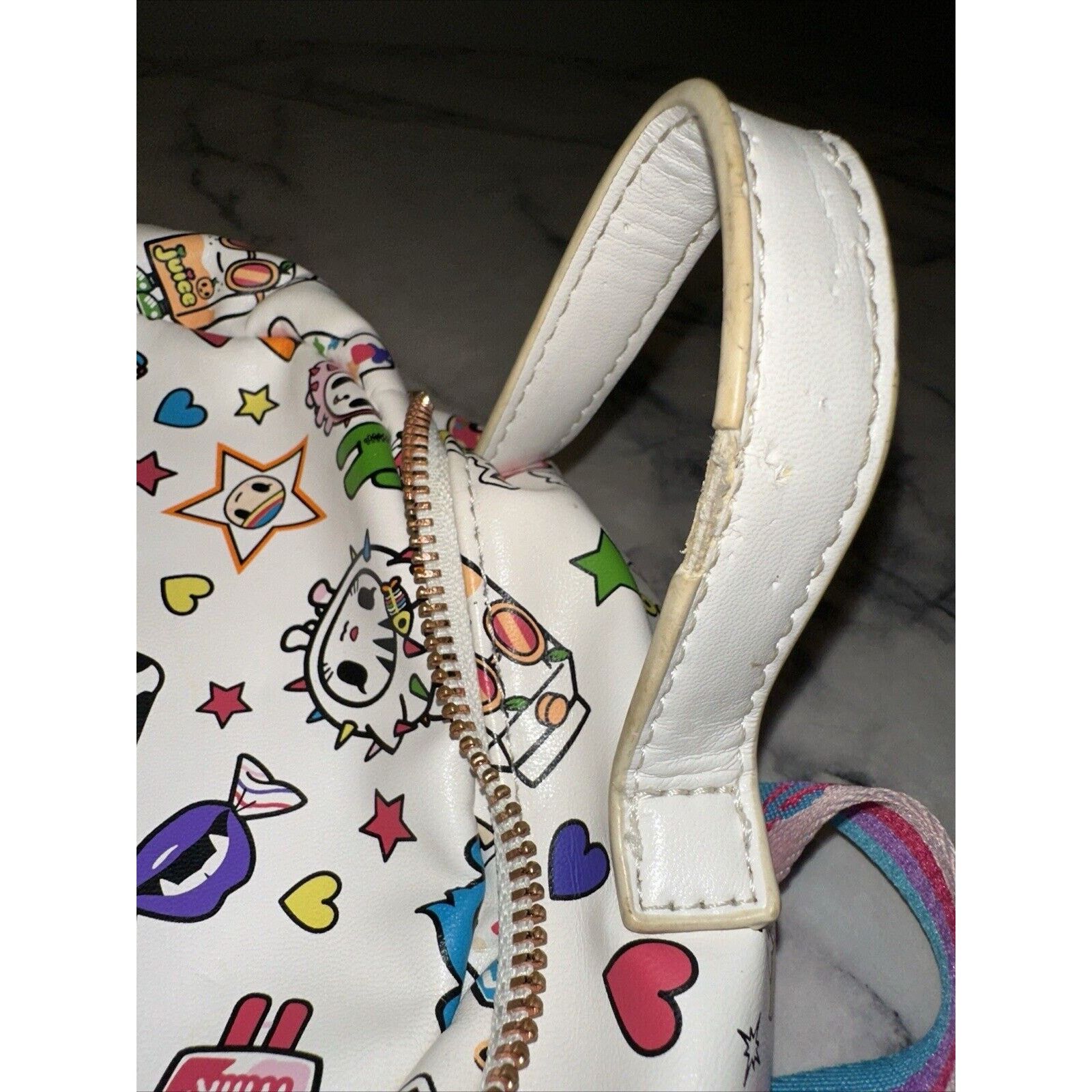 tokidoki 2018 RARE Tokidoki Denim Daze White Mini Backpack Vinyl Toy Size ONE SIZE - 11 Thumbnail