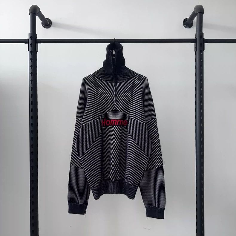 Balenciaga Balenciaga FW17 HOMME embroidered logo half-zip turtleneck Size US S / EU 44-46 / 1 - 1 Thumbnail