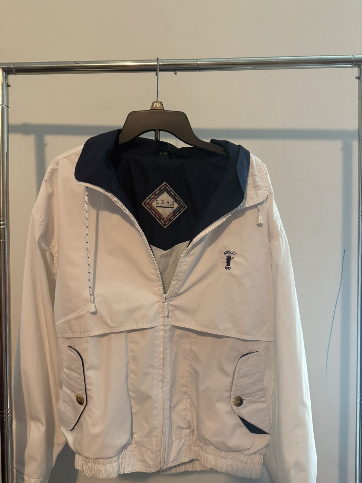 Vintage Vintage White Bomber Jacket Size US M / EU 48-50 / 2 - 1 Thumbnail