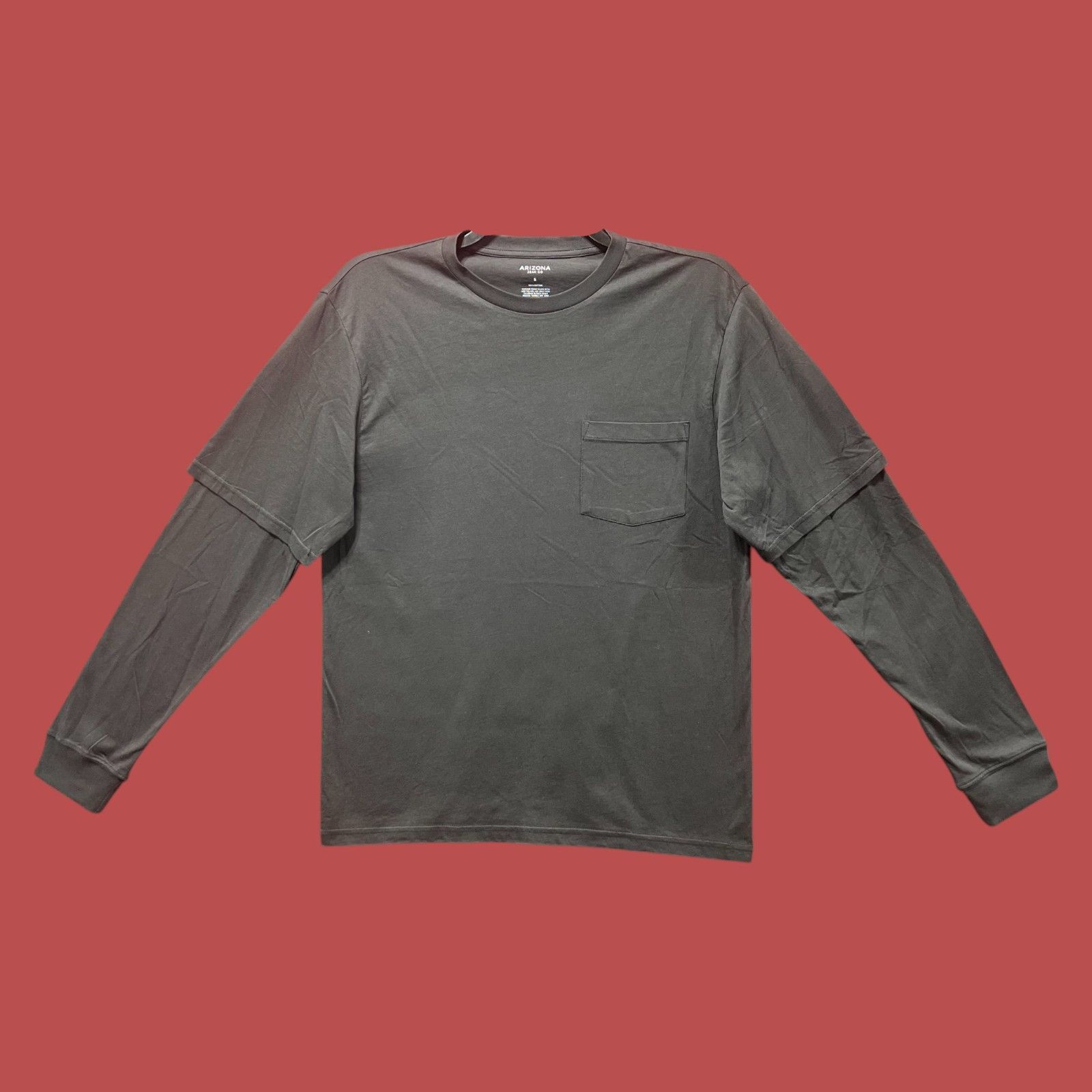 Other Arizona - Men's Long Sleeve Round Neck Shirt - Pirate Black Size US S / EU 44-46 / 1 - 1 Thumbnail