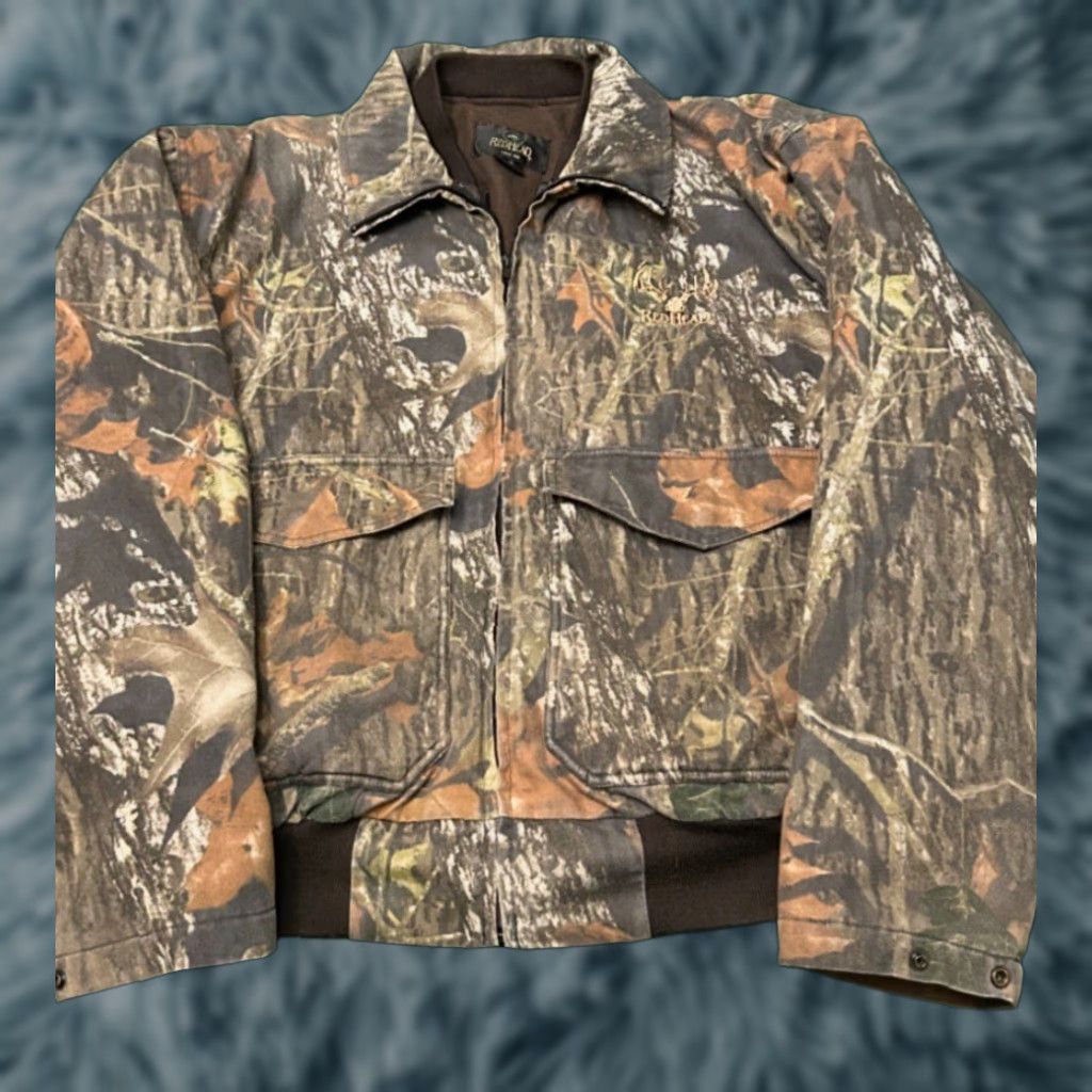 Vintage VINTAGE Red Head Jacket Camouflage Mossy Oak Break Up Real Tree 90s Mens Large Size US L / EU 52-54 / 3 - 1 Thumbnail