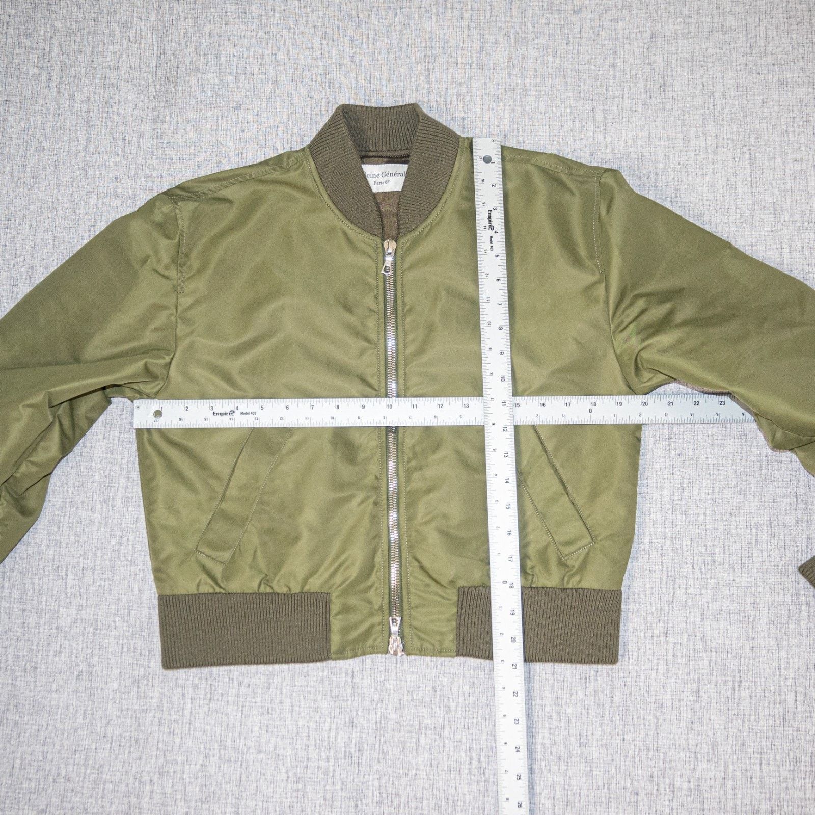 Officine Generale OfficIne Generale $720 Nanni Nylon Bomber Jacket Green Size L / US 10 / IT 46 - 11 Thumbnail
