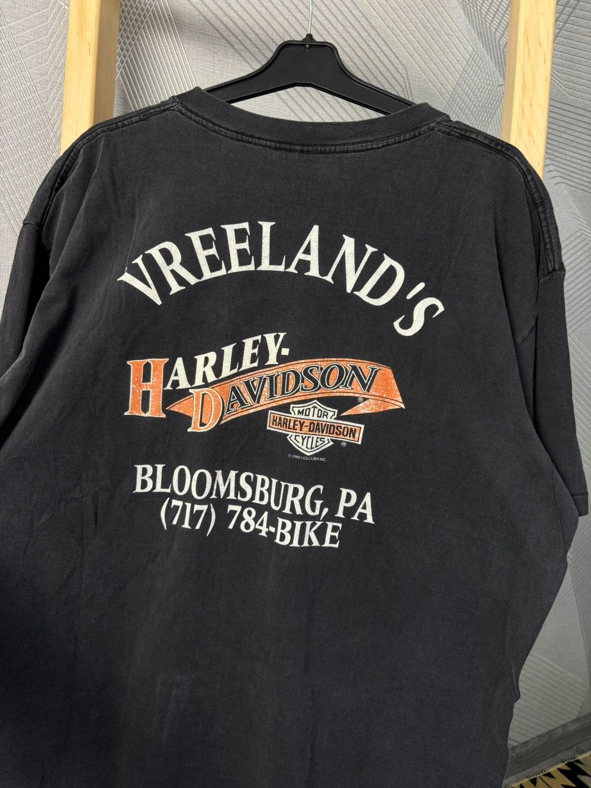 Harley Davidson Vintage Harley Davidson Eagle No Fear 92 single stitch Size US XL / EU 56 / 4 - 12 Thumbnail