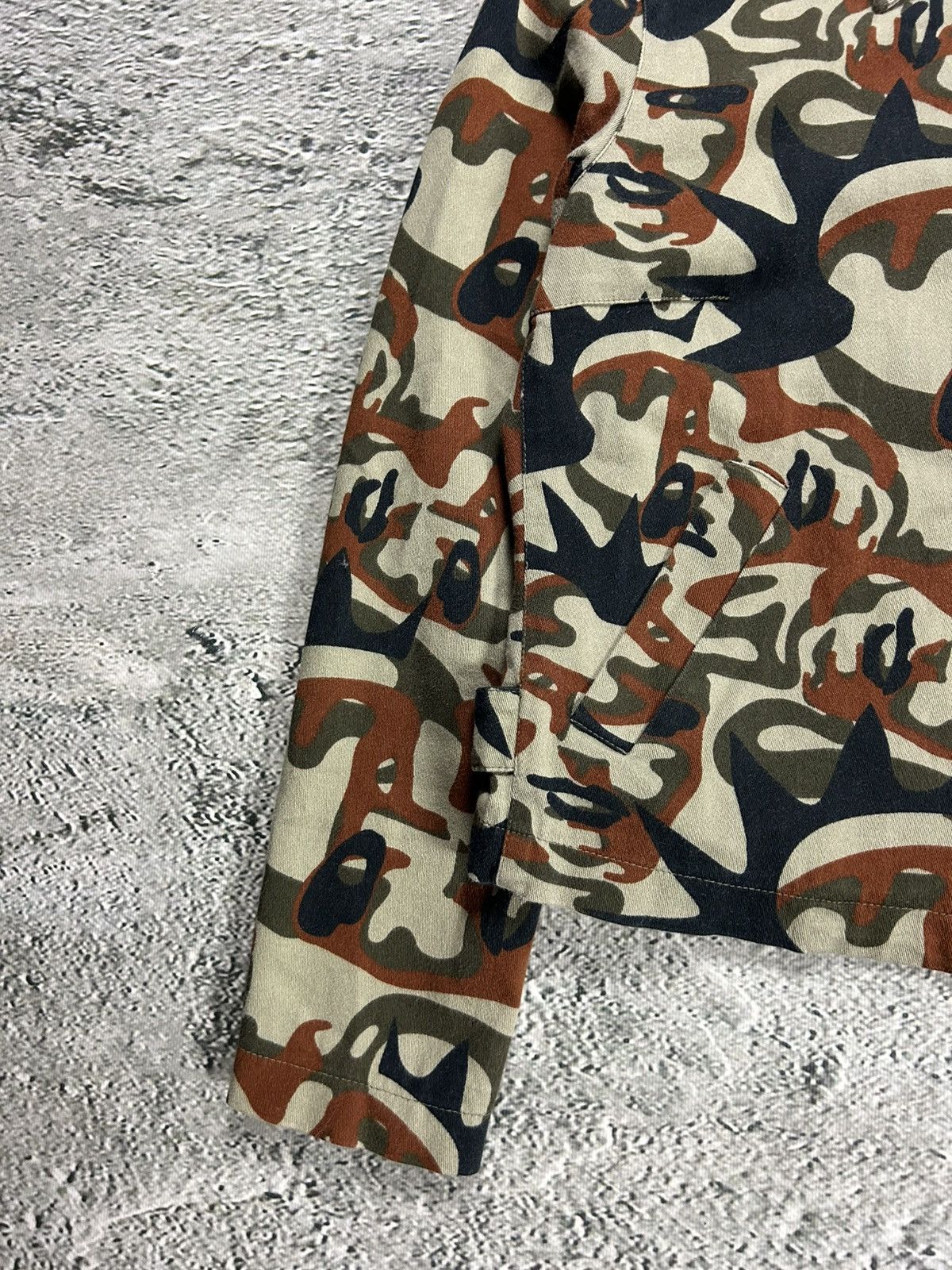 Jean Paul Gaultier Jean Paul Gaultier denim jacket AW 2001 JPG Jeans Faces Camo Size S / US 4 / IT 40 - 3 Thumbnail