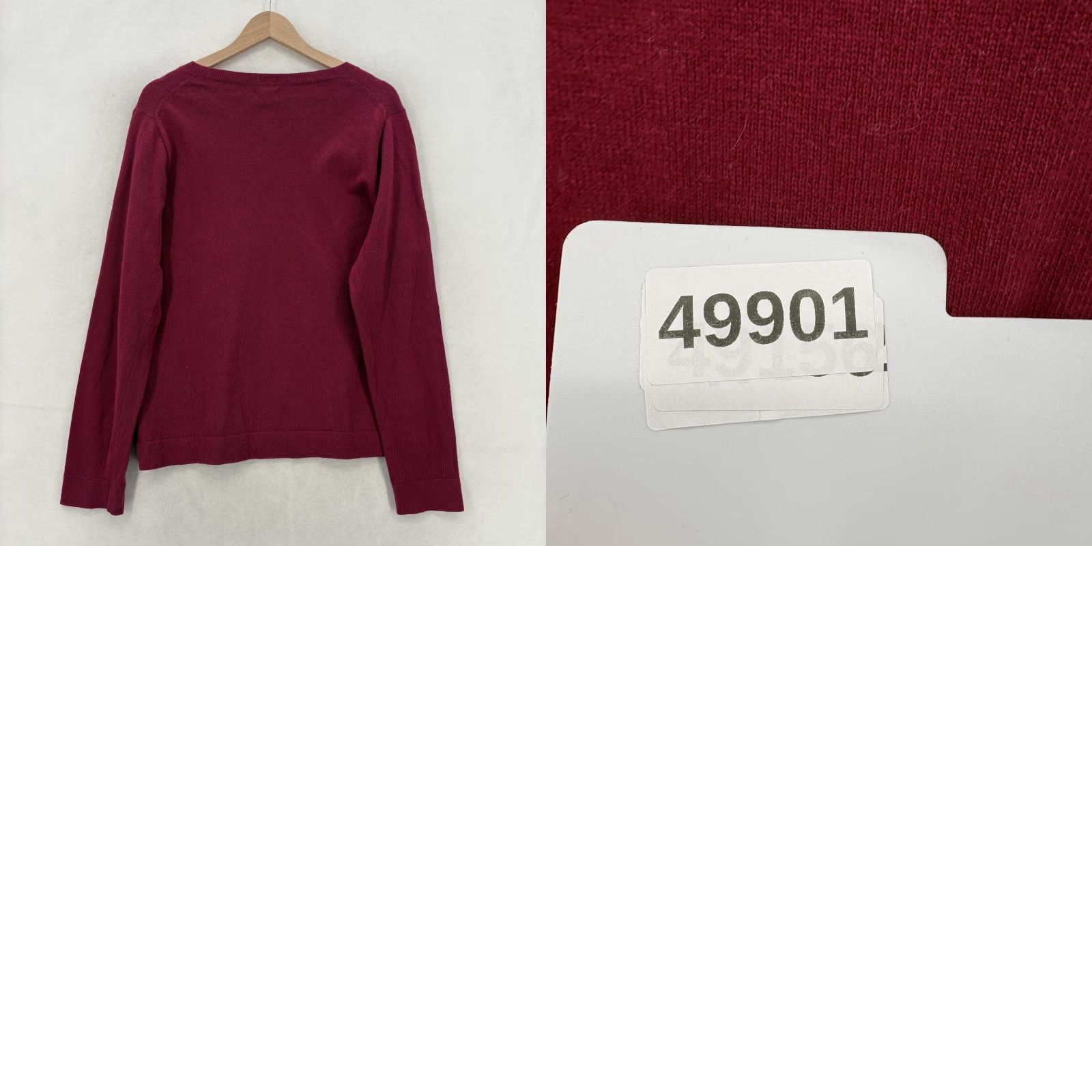 J.Crew J.CREW Sweater Womens XL Red Crew Neck Knit Pullover Casual NWT Merino Wool Cotton Tight-Knit Vintage: No Size XL / US 12-14 / IT 48-50 - 9 Thumbnail