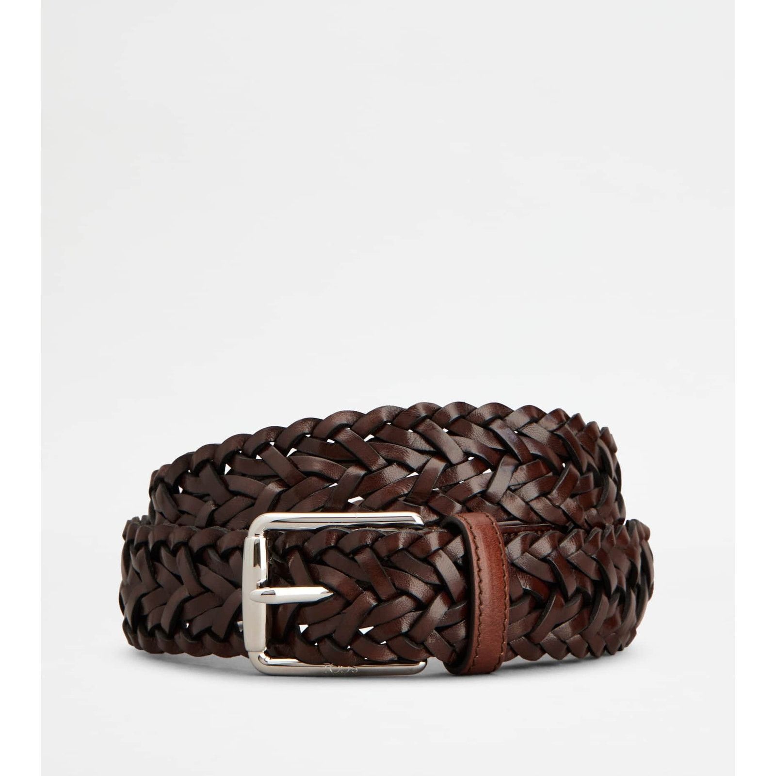 Tod's Tod's Brown Woven Calfskin Leather Belt sz. 85 cm (34 us) Size 34 - 1 Thumbnail